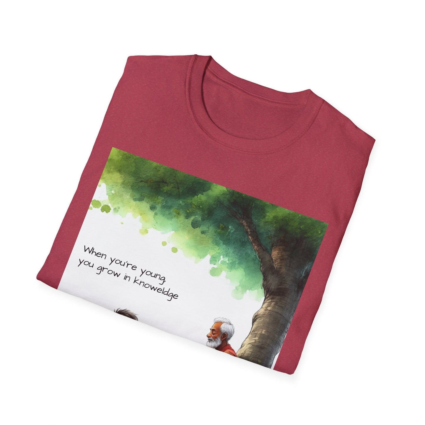 Wisdom T-Shirt - Inspirational Quote, Unisex Tee for Personal Growth, Gift for Teachers, Motivational Apparel