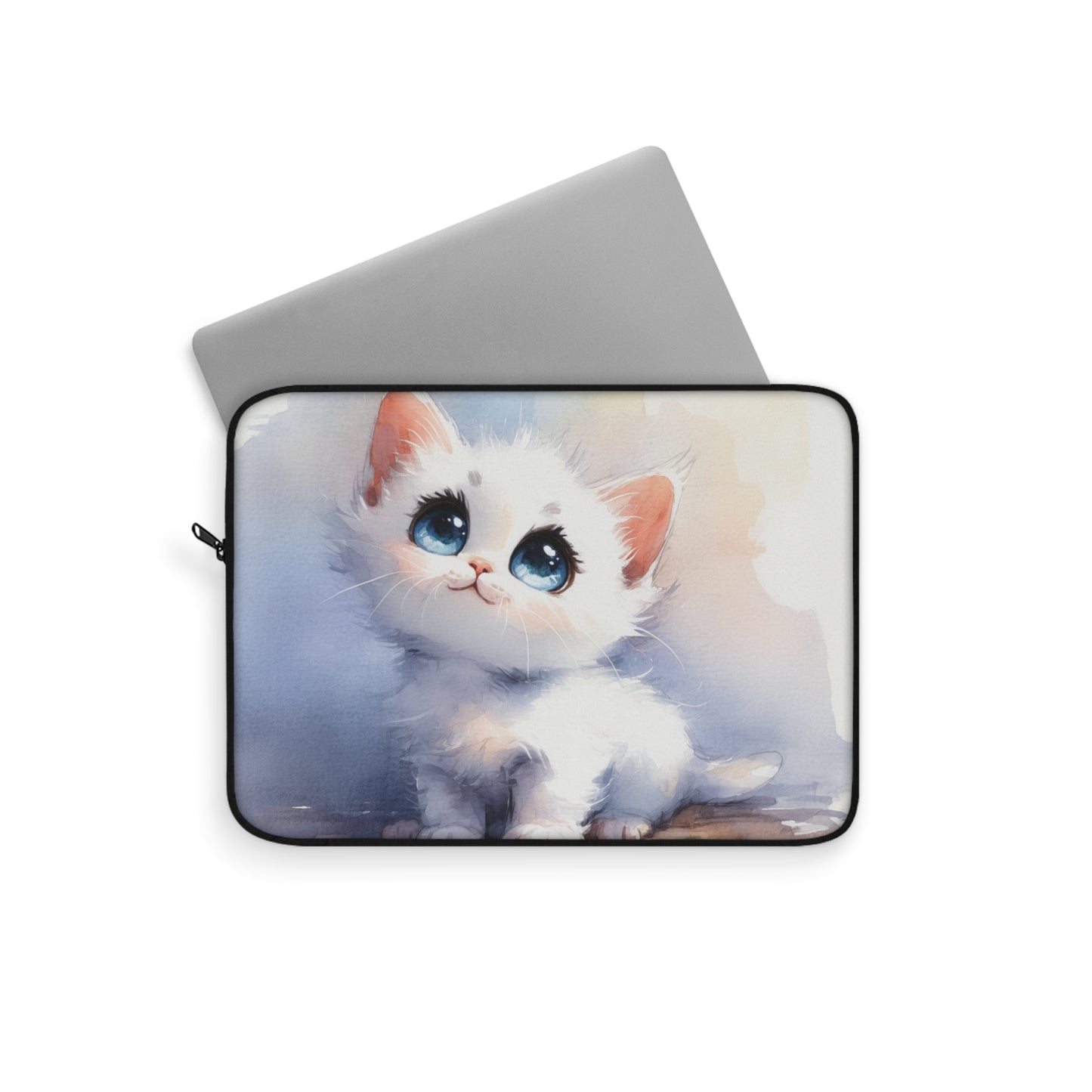 Adorable Cat Laptop Sleeve, Cute Cat Computer Case, Cat Lover Gift, Pet-Themed Accessory, Fun Laptop Bag