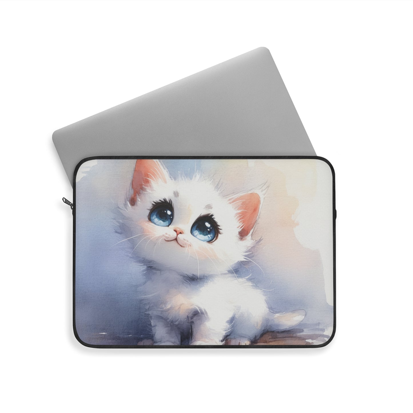 Adorable Cat Laptop Sleeve, Cute Cat Computer Case, Cat Lover Gift, Pet-Themed Accessory, Fun Laptop Bag