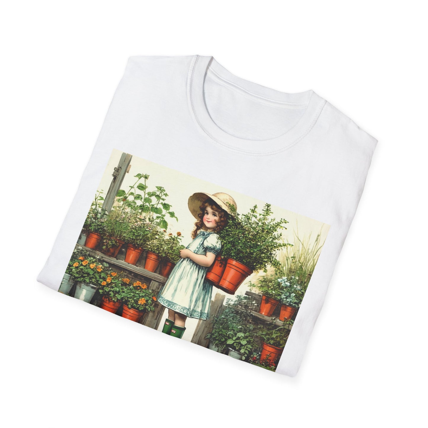 Vintage Garden T-Shirt, Rich in Plants Tee, Floral Apparel, Nature Lover Gift, Gardening Tee, Eco-Friendly Fashion