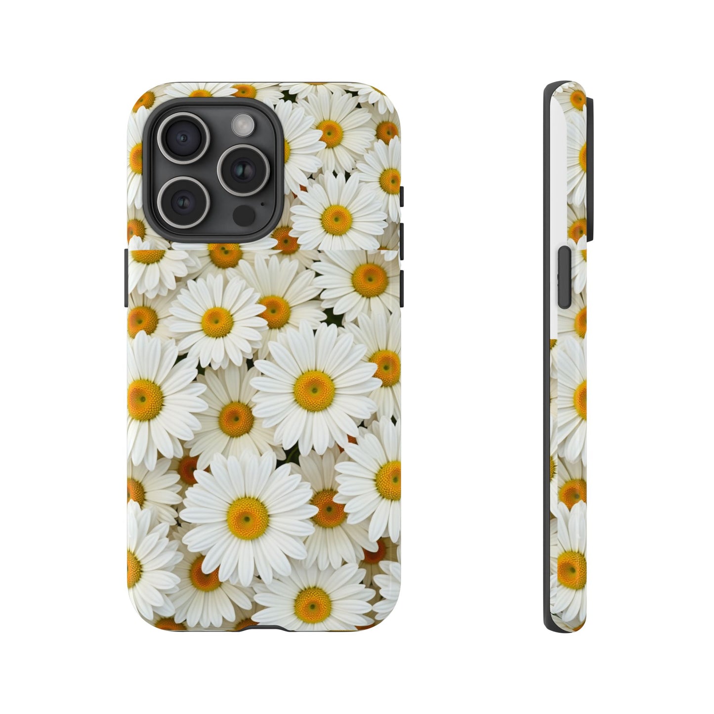 Floral Phone Case, Tough Cases, Daisy Pattern, Nature Lover Gift, Spring Accessory, Stylish Protection