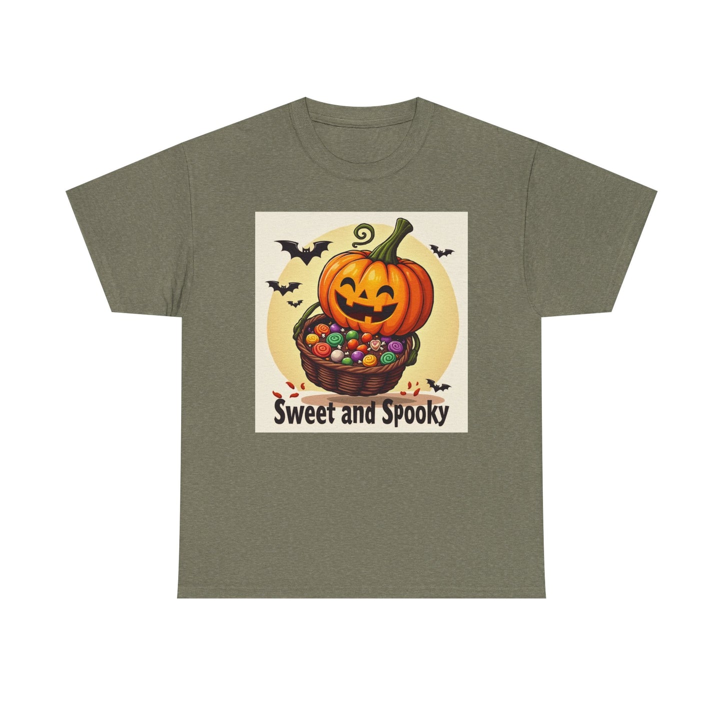 Novelty Tee Sweet and Spooky Pumpkin Tee - Perfect for Halloween, Fall Festivities, Family Gatherings, Casual Wear, Gifts
