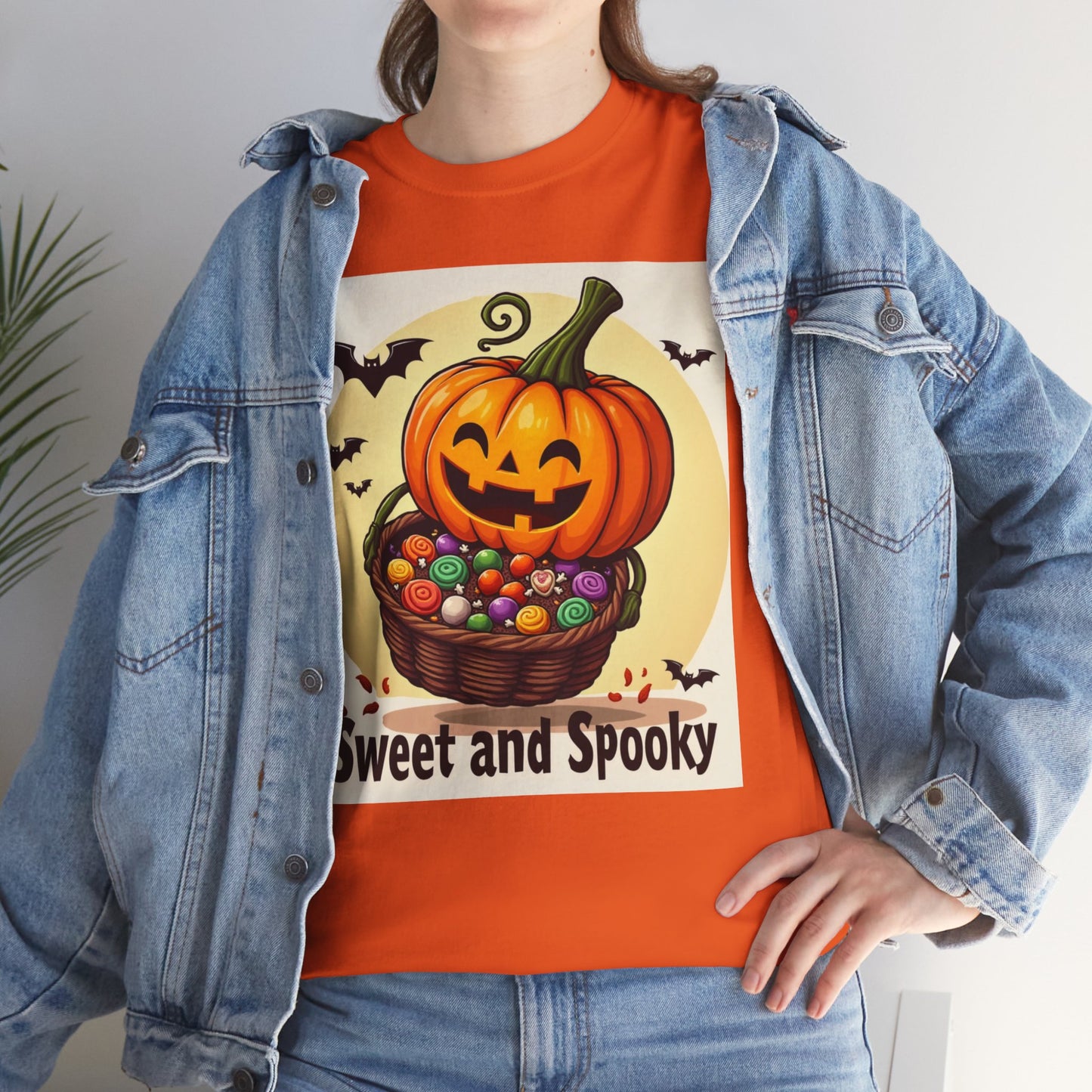 Sweet and Spooky Halloween Tee, Unisex Cotton Shirt for Fall, Pumpkin Lover's Gift, Trick or Treat Top, Halloween Party Wear