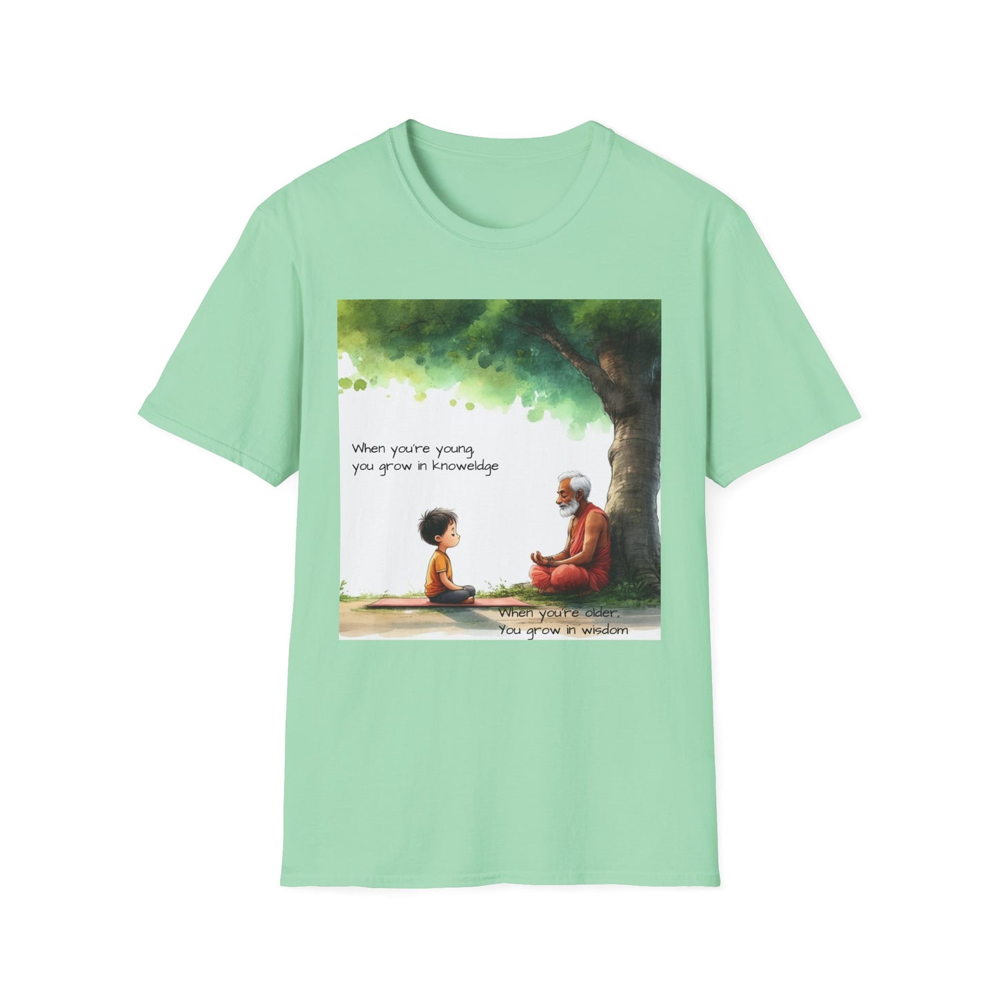 Wisdom T-Shirt - Inspirational Quote, Unisex Tee for Personal Growth, Gift for Teachers, Motivational Apparel