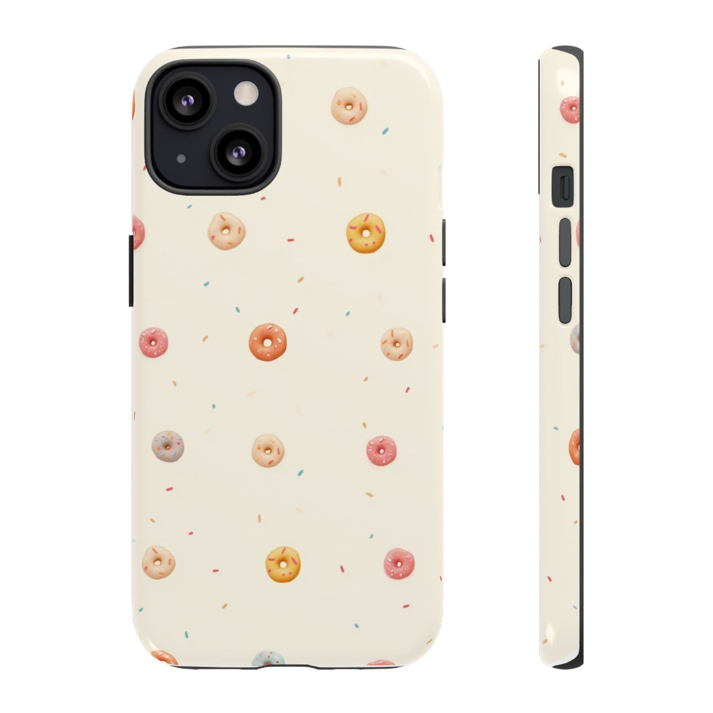 Donut Pattern Phone Case, Cute Phone Cover for Food Lovers, Fun Gift for Birthdays, Sweet Treats, Aesthetic Accessories