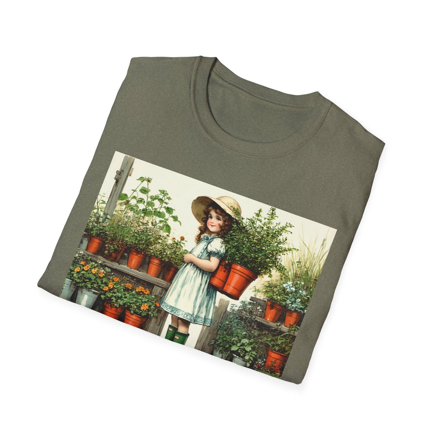Vintage Garden T-Shirt, Rich in Plants Tee, Floral Apparel, Nature Lover Gift, Gardening Tee, Eco-Friendly Fashion