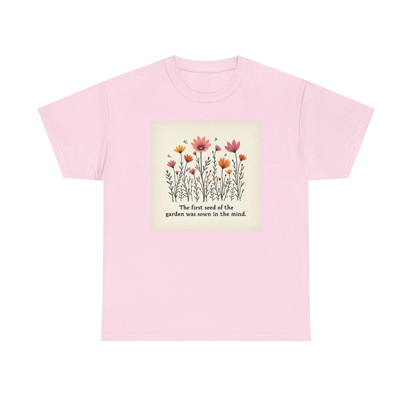 Floral Garden Inspiration Tee, Nature Lover Gift, Bohemian Style Shirt, Mindfulness Apparel, Spring Fashion, Unisex T-Shirt
