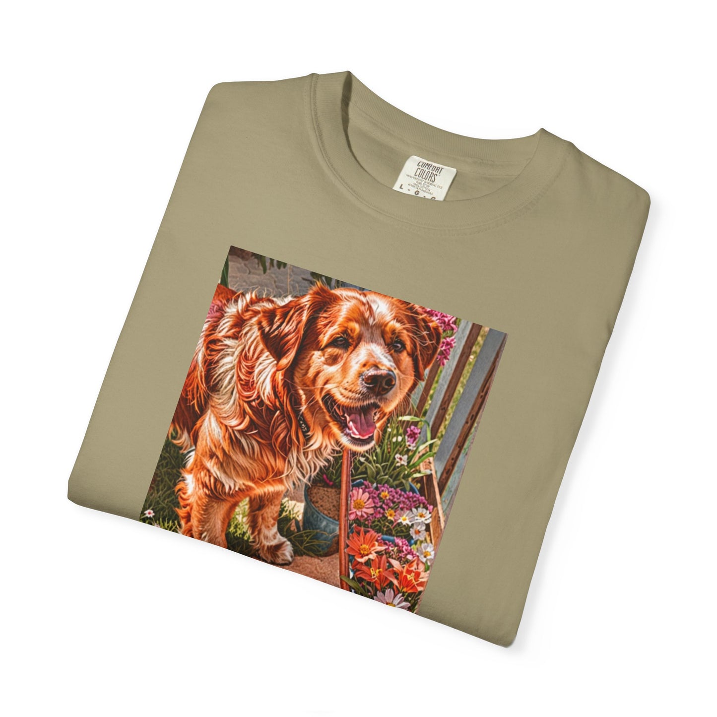 Garden Dog T-Shirt | Just Admiring Your Garden, Pet Lover Gift, Dog Lover Apparel, Nature Lover Tee, Cozy Casual Wear