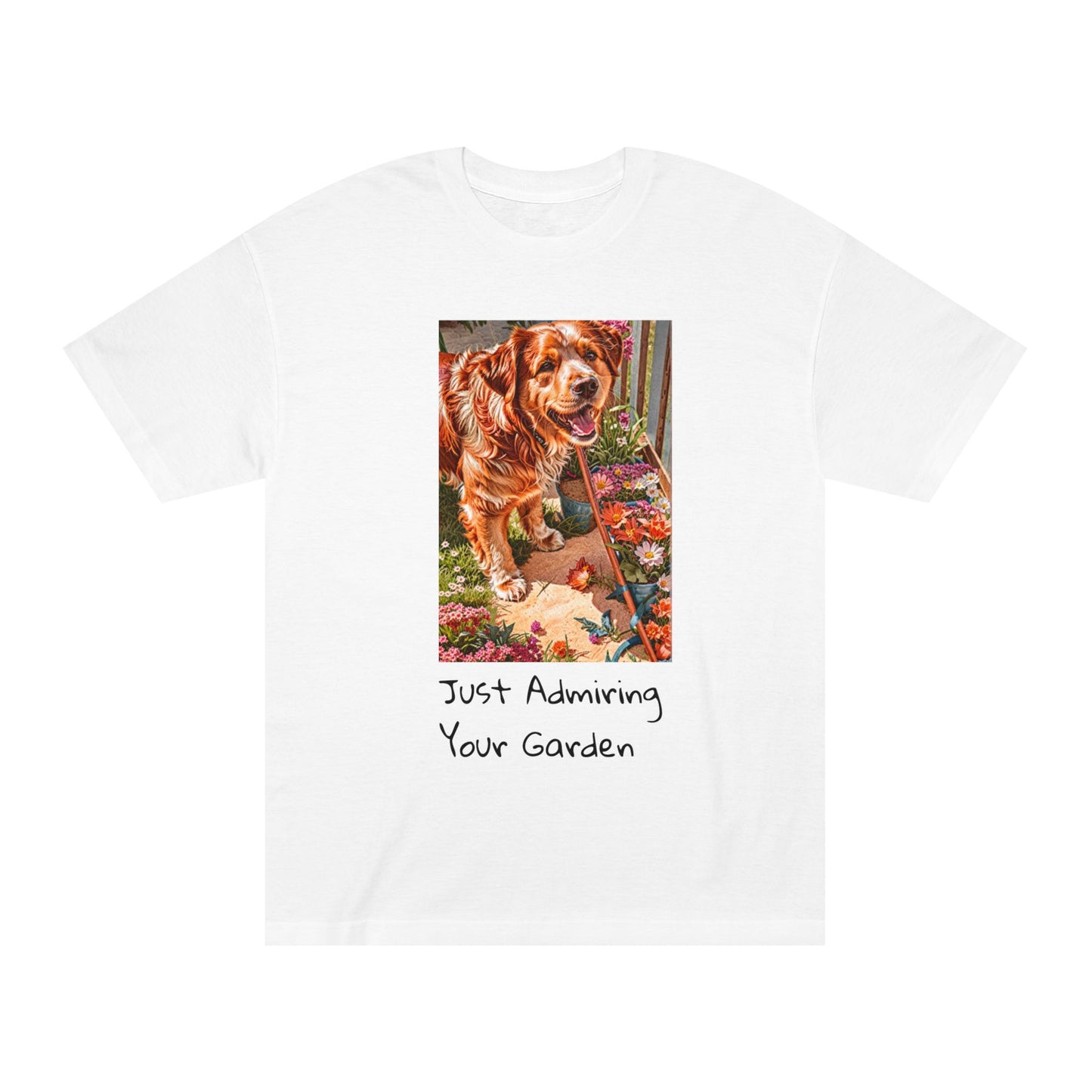 Dog Lover T-Shirt - Funny Dog Destroys Garden