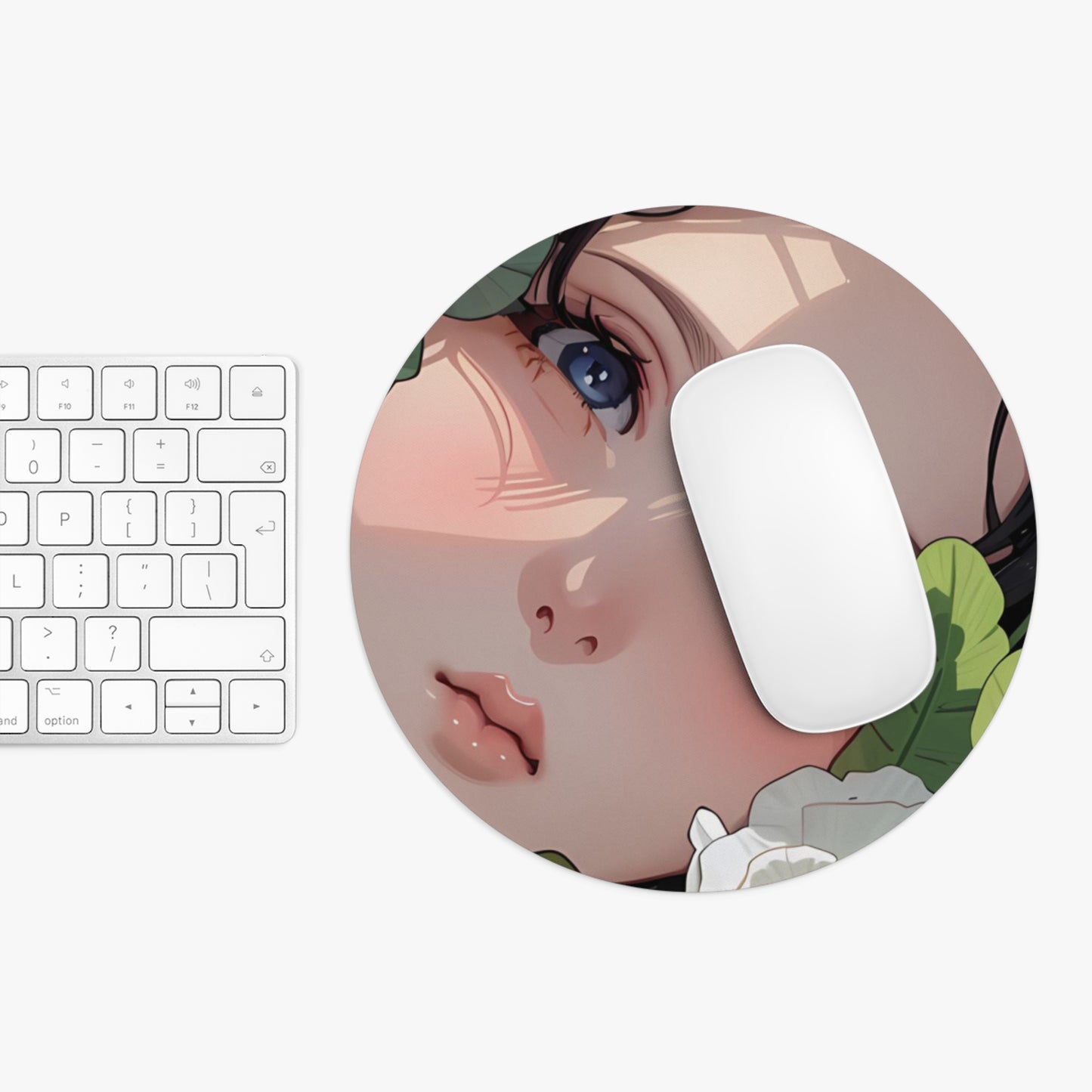 Whimsical Floral Mouse Pad, Cute Desk Accessory, Gifts for Her, Aesthetic Office Decor, Unique Computer Accessories