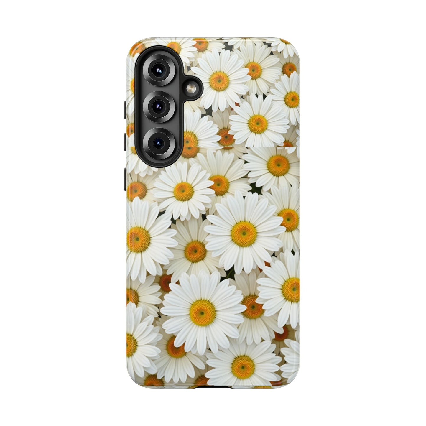 Floral Phone Case, Tough Cases, Daisy Pattern, Nature Lover Gift, Spring Accessory, Stylish Protection