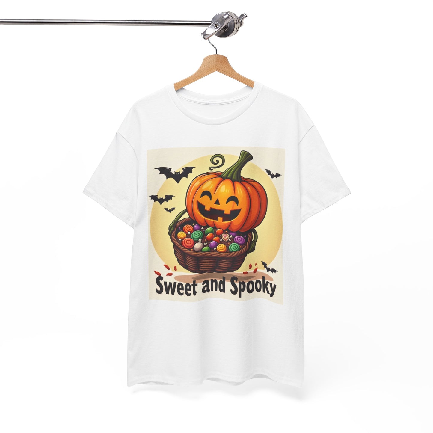 Sweet and Spooky Halloween Tee, Unisex Cotton Shirt for Fall, Pumpkin Lover's Gift, Trick or Treat Top, Halloween Party Wear