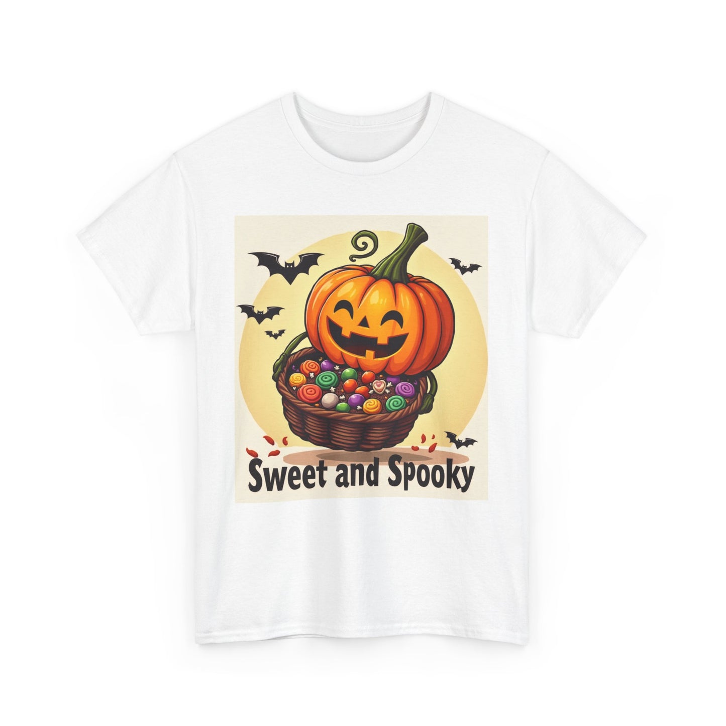 Sweet and Spooky Halloween Tee, Unisex Cotton Shirt for Fall, Pumpkin Lover's Gift, Trick or Treat Top, Halloween Party Wear