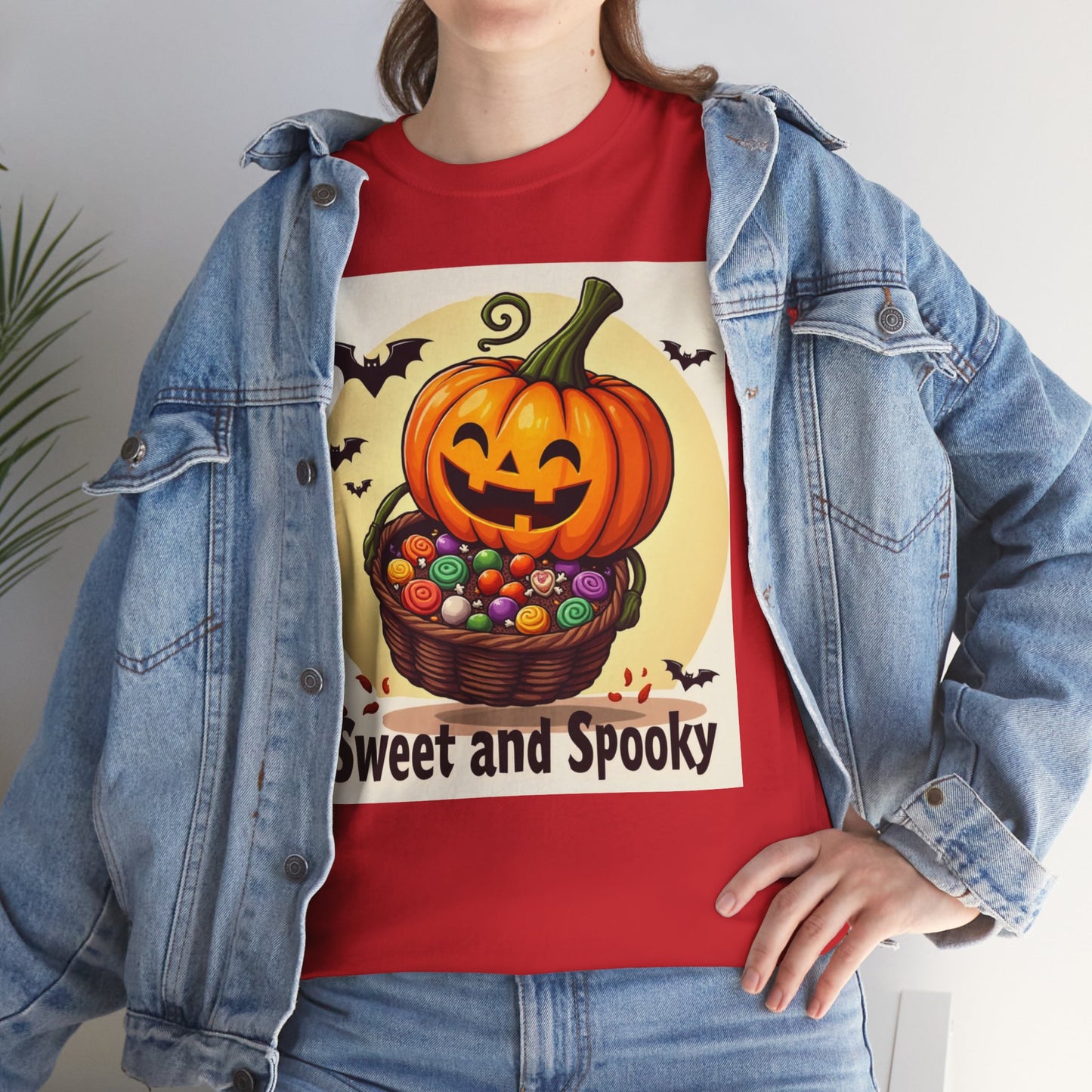 Sweet and Spooky Halloween Tee, Unisex Cotton Shirt for Fall, Pumpkin Lover's Gift, Trick or Treat Top, Halloween Party Wear