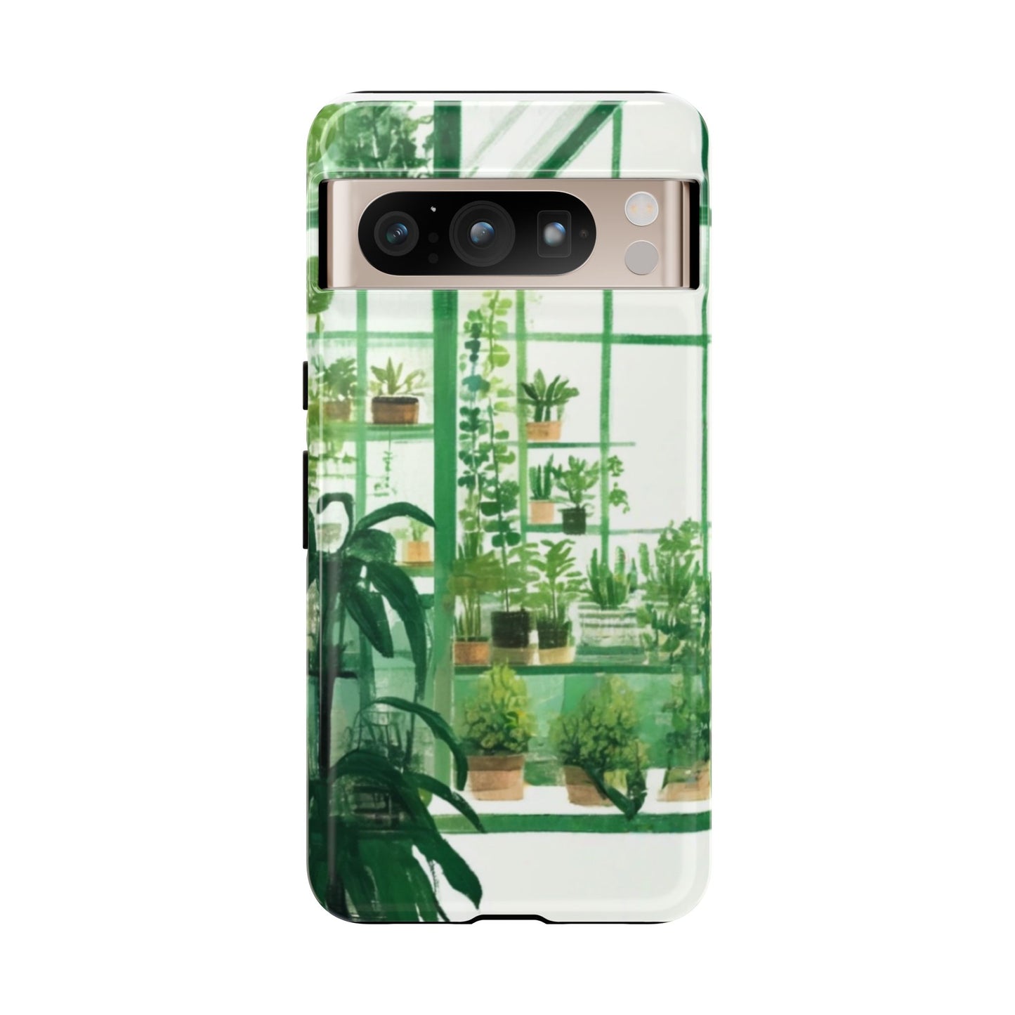 Greenhouse Phone Case - Tough Cases, Plant Lover Gift, Gardening Accessories, Eco-Friendly Tech, Nature-Inspired Design