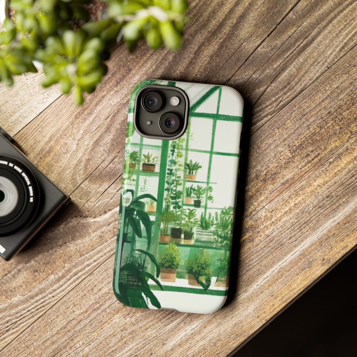 Greenhouse Phone Case - Tough Cases, Plant Lover Gift, Gardening Accessories, Eco-Friendly Tech, Nature-Inspired Design