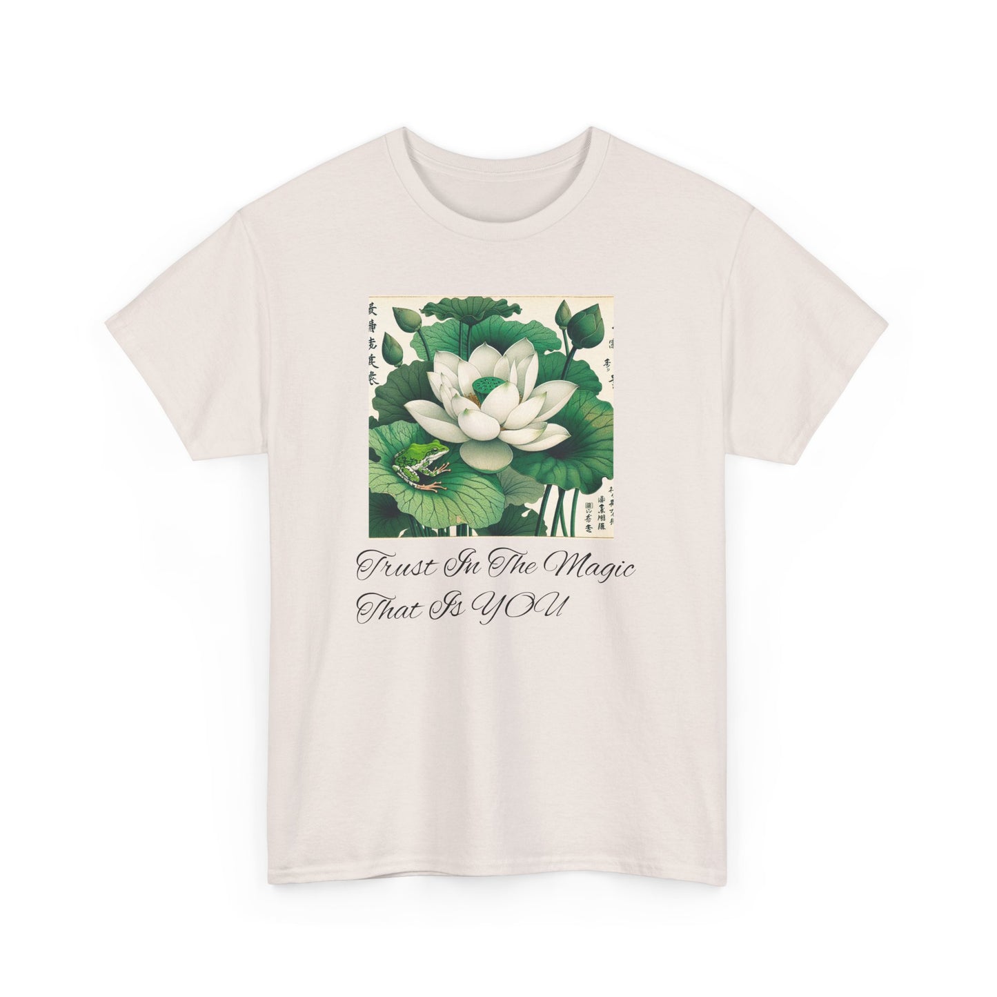 Lotus Flower Inspirational Tee - Mindfulness Shirt, Relaxed Summer Top, Unisex Gift, Yoga Apparel
