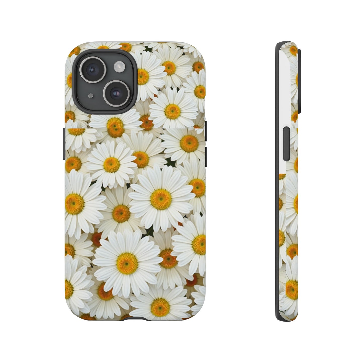 Floral Phone Case, Tough Cases, Daisy Pattern, Nature Lover Gift, Spring Accessory, Stylish Protection