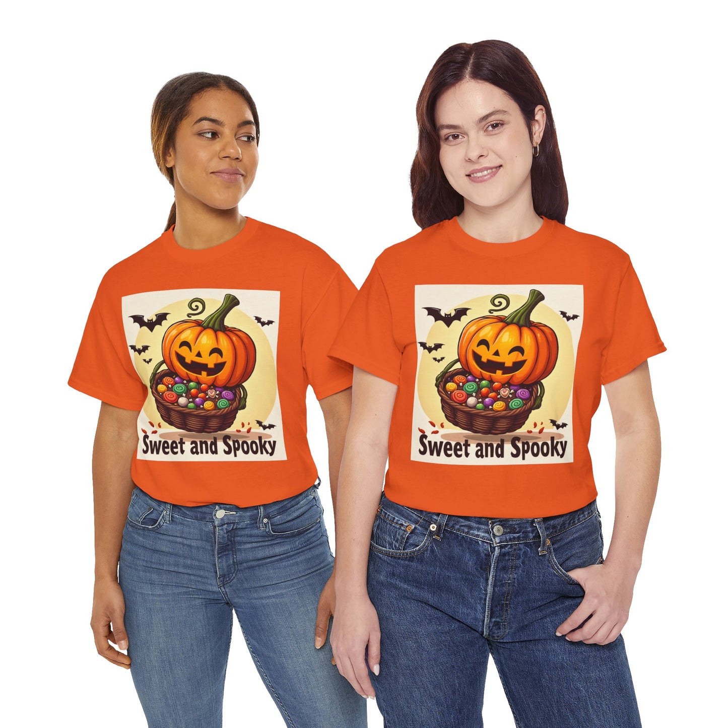 Sweet and Spooky Halloween Tee, Unisex Cotton Shirt for Fall, Pumpkin Lover's Gift, Trick or Treat Top, Halloween Party Wear