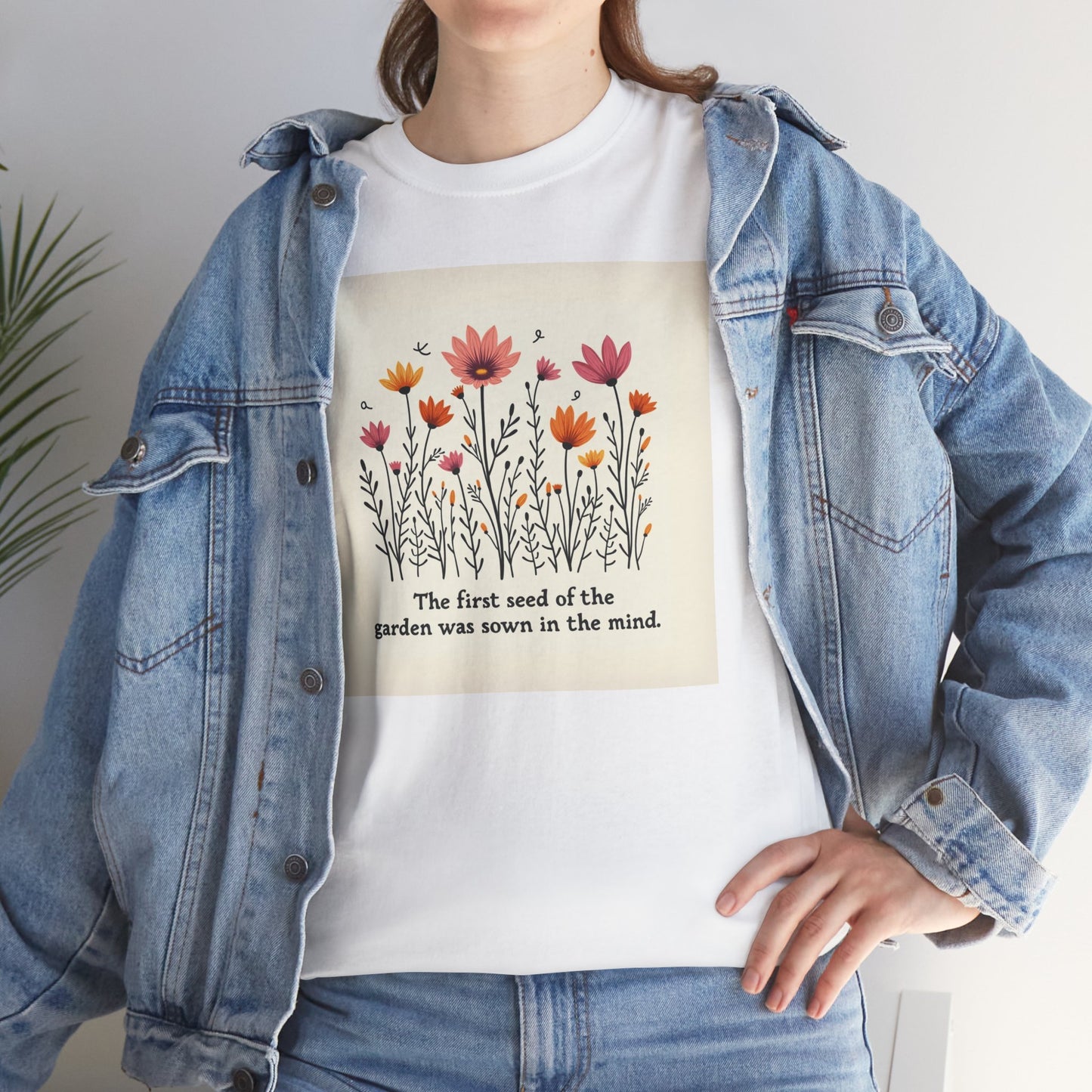 Floral Garden Inspiration Tee, Nature Lover Gift, Bohemian Style Shirt, Mindfulness Apparel, Spring Fashion, Unisex T-Shirt