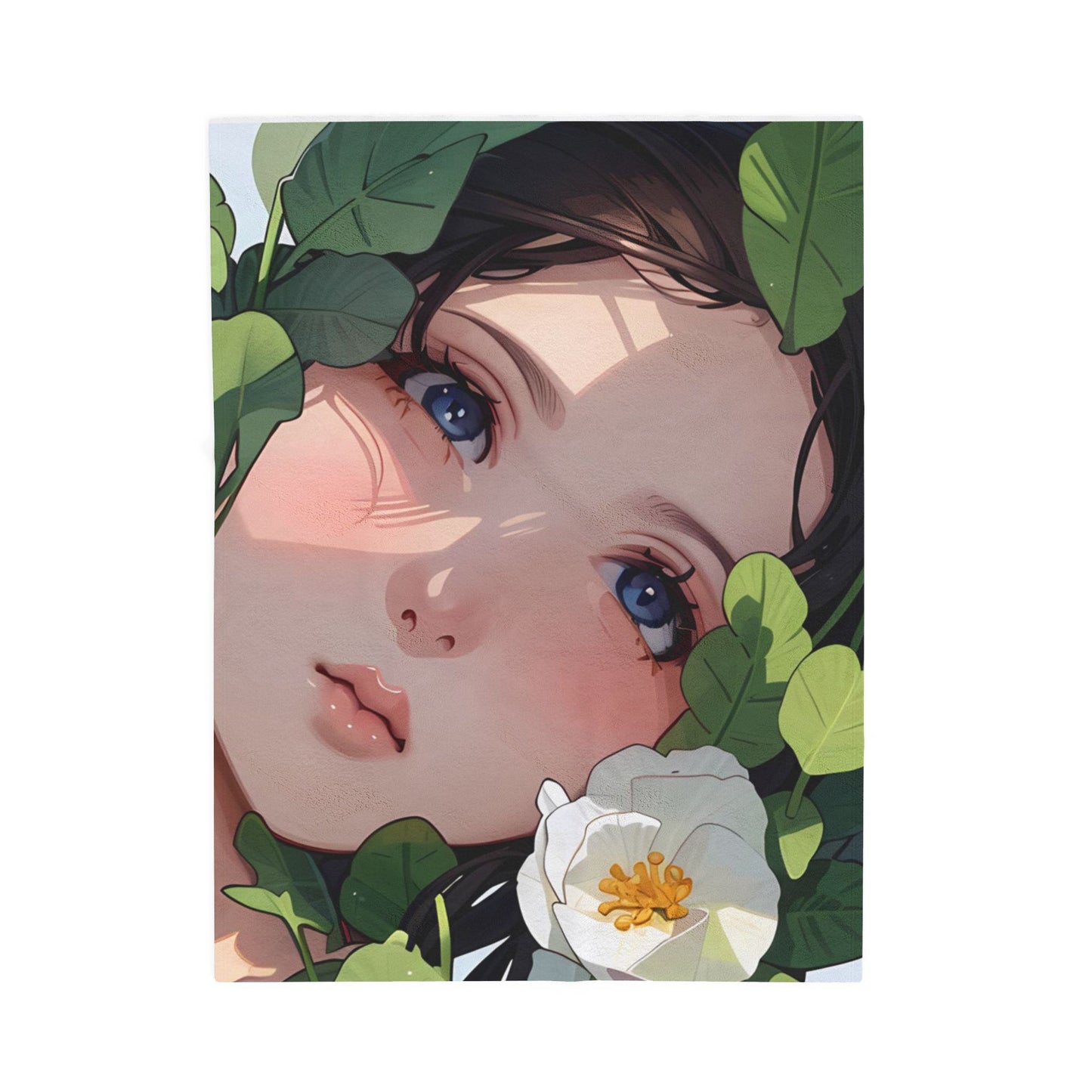 Cozy Velveteen Plush Blanket with Floral Design, Perfect for Home Decor, Gifts, Relaxation, and All Seasons