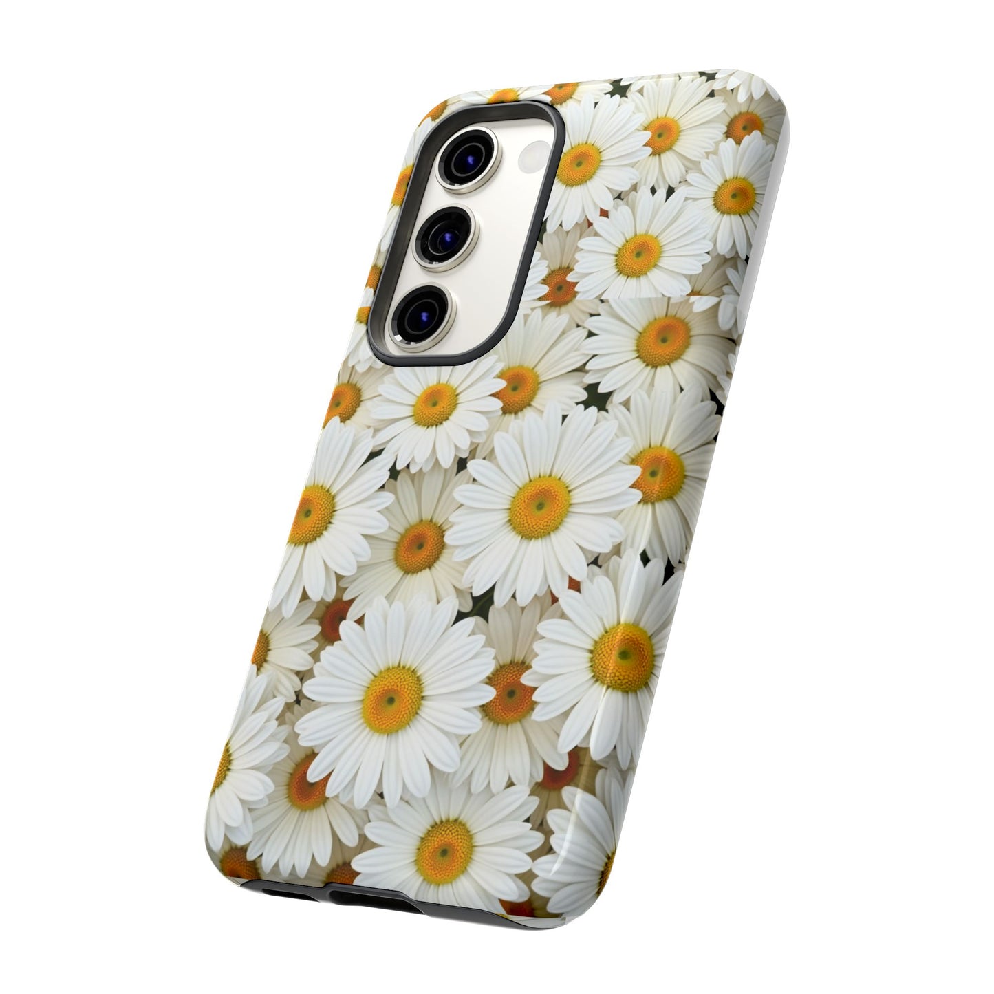 Floral Phone Case, Tough Cases, Daisy Pattern, Nature Lover Gift, Spring Accessory, Stylish Protection