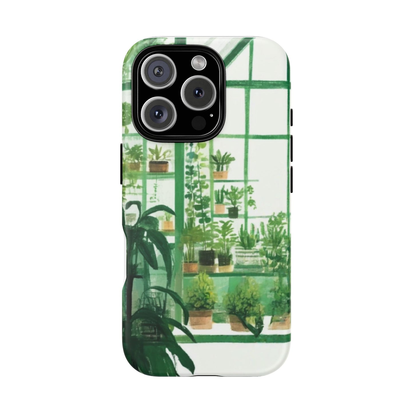 Greenhouse Phone Case - Tough Cases, Plant Lover Gift, Gardening Accessories, Eco-Friendly Tech, Nature-Inspired Design