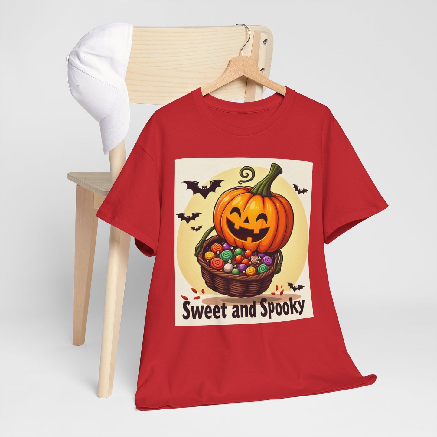 Sweet and Spooky Halloween Tee, Unisex Cotton Shirt for Fall, Pumpkin Lover's Gift, Trick or Treat Top, Halloween Party Wear