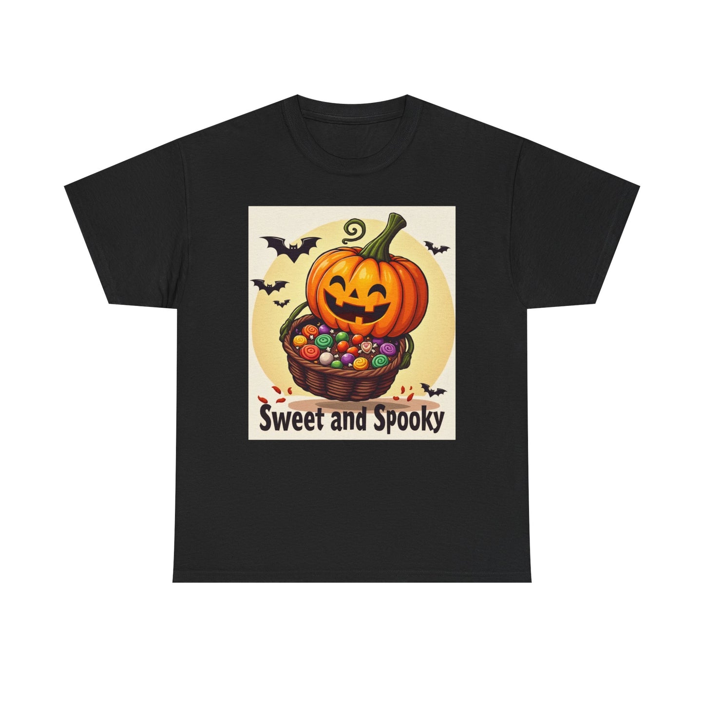 Sweet and Spooky Halloween Tee, Unisex Cotton Shirt for Fall, Pumpkin Lover's Gift, Trick or Treat Top, Halloween Party Wear
