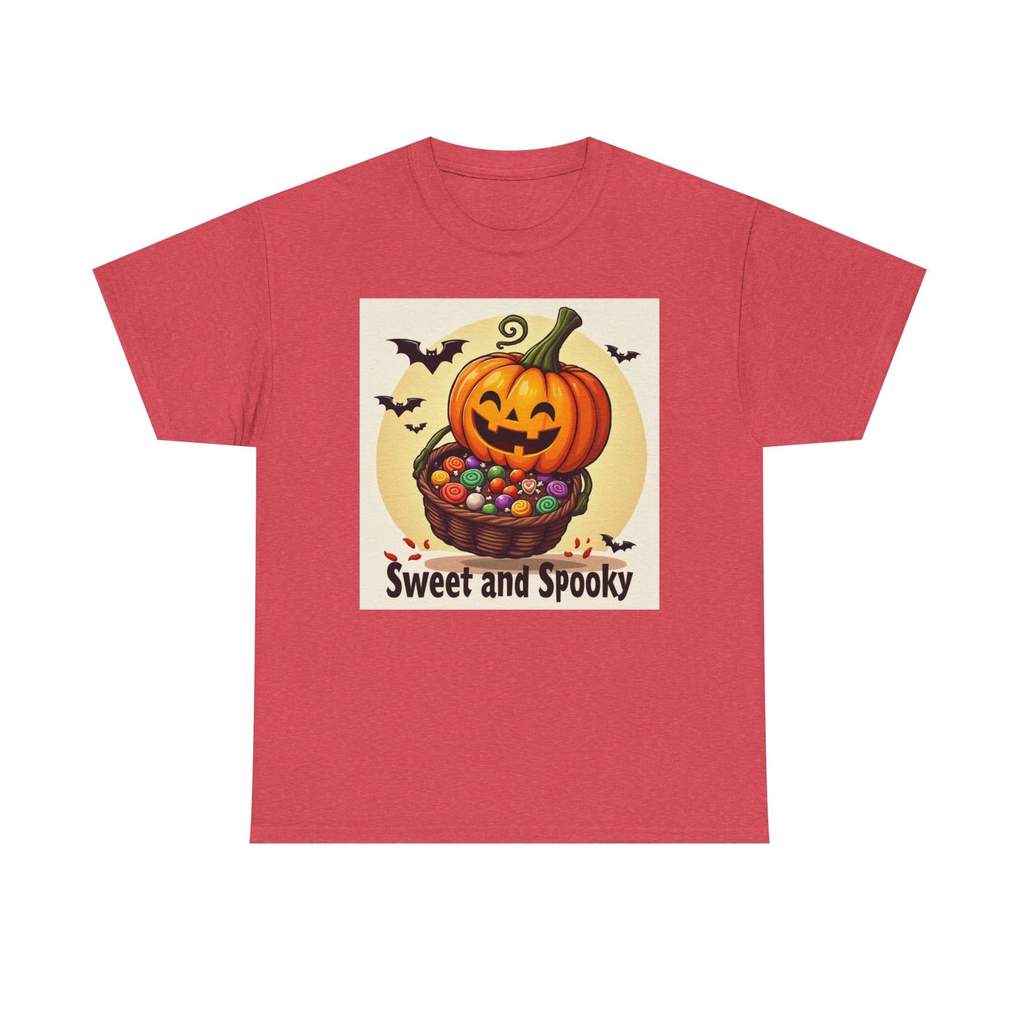 Novelty Tee Sweet and Spooky Pumpkin Tee - Perfect for Halloween, Fall Festivities, Family Gatherings, Casual Wear, Gifts