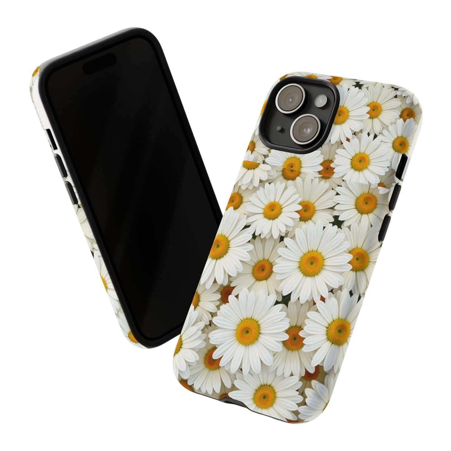 Floral Phone Case, Tough Cases, Daisy Pattern, Nature Lover Gift, Spring Accessory, Stylish Protection