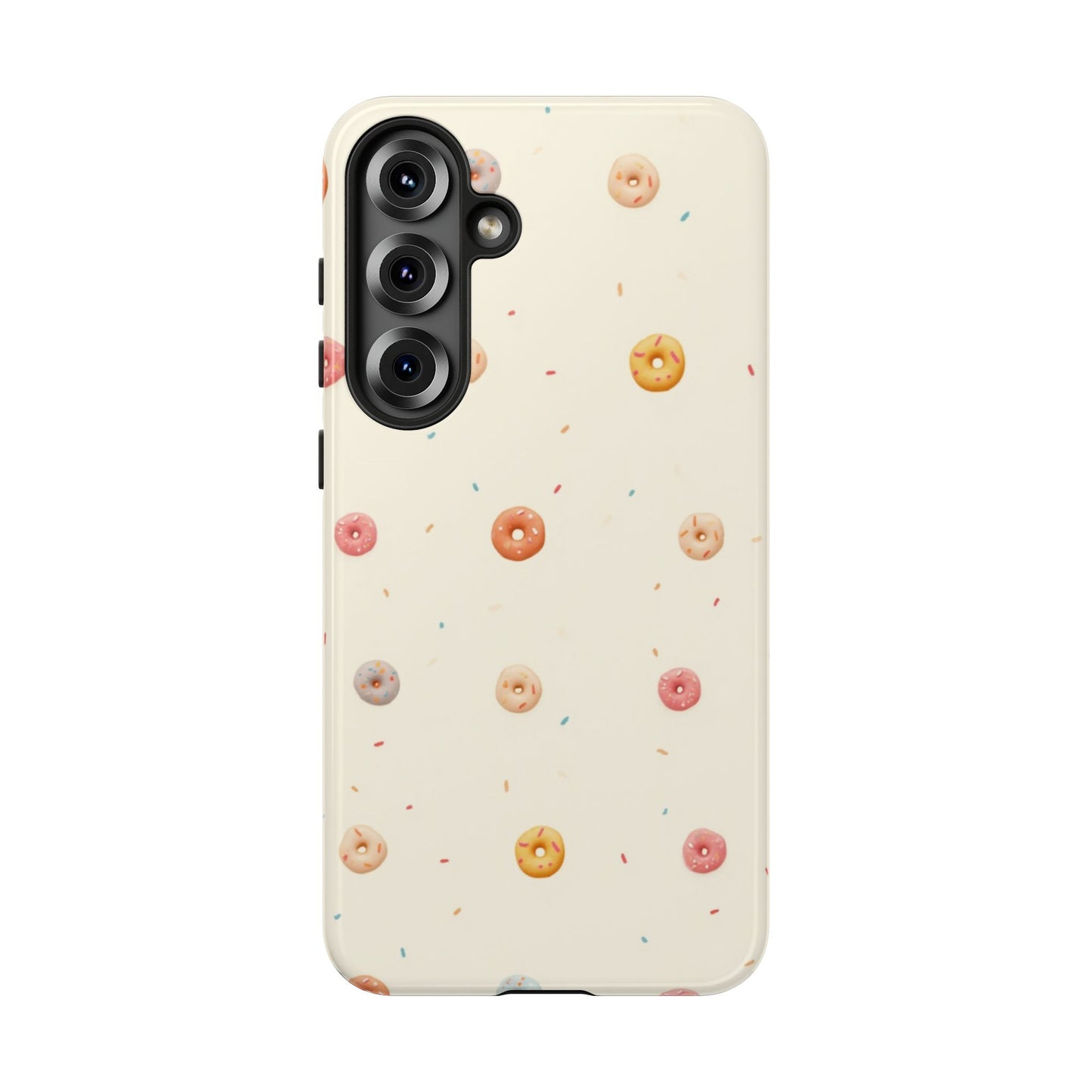 Donut Pattern Phone Case, Cute Phone Cover for Food Lovers, Fun Gift for Birthdays, Sweet Treats, Aesthetic Accessories
