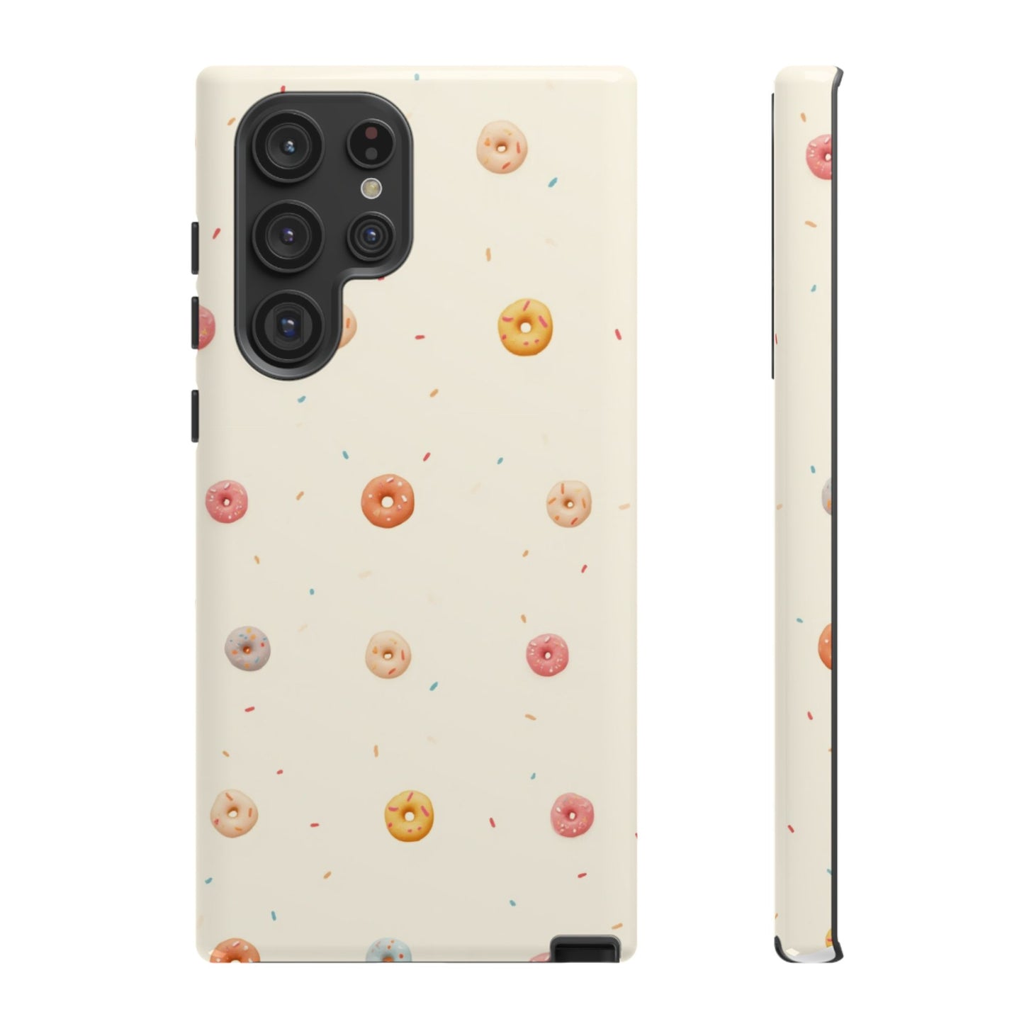 Donut Pattern Phone Case, Cute Phone Cover for Food Lovers, Fun Gift for Birthdays, Sweet Treats, Aesthetic Accessories