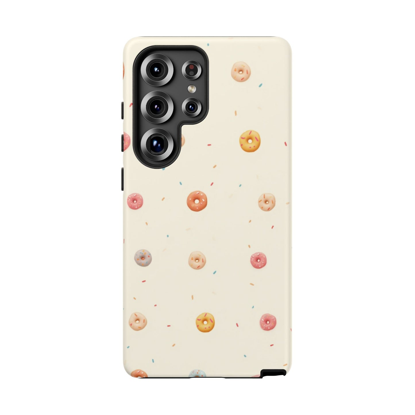 Donut Pattern Phone Case, Cute Phone Cover for Food Lovers, Fun Gift for Birthdays, Sweet Treats, Aesthetic Accessories