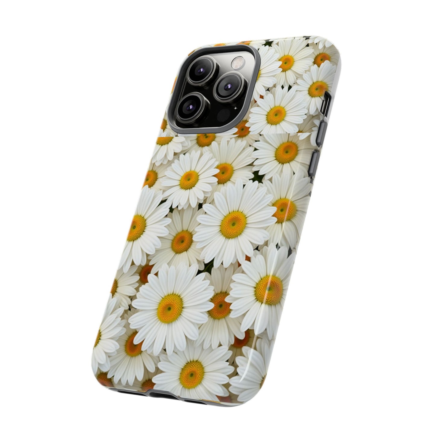 Floral Phone Case, Tough Cases, Daisy Pattern, Nature Lover Gift, Spring Accessory, Stylish Protection