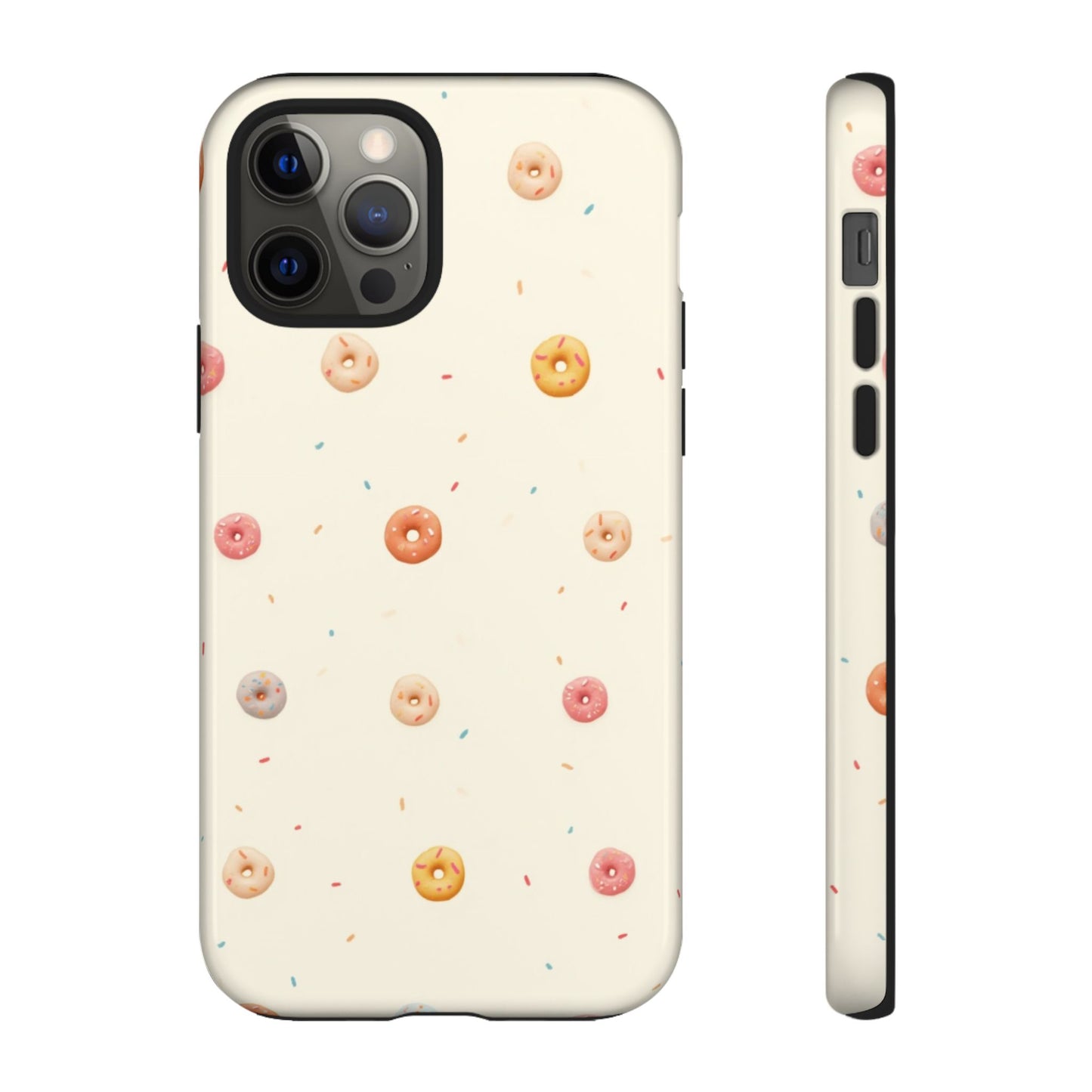 Donut Pattern Phone Case, Cute Phone Cover for Food Lovers, Fun Gift for Birthdays, Sweet Treats, Aesthetic Accessories