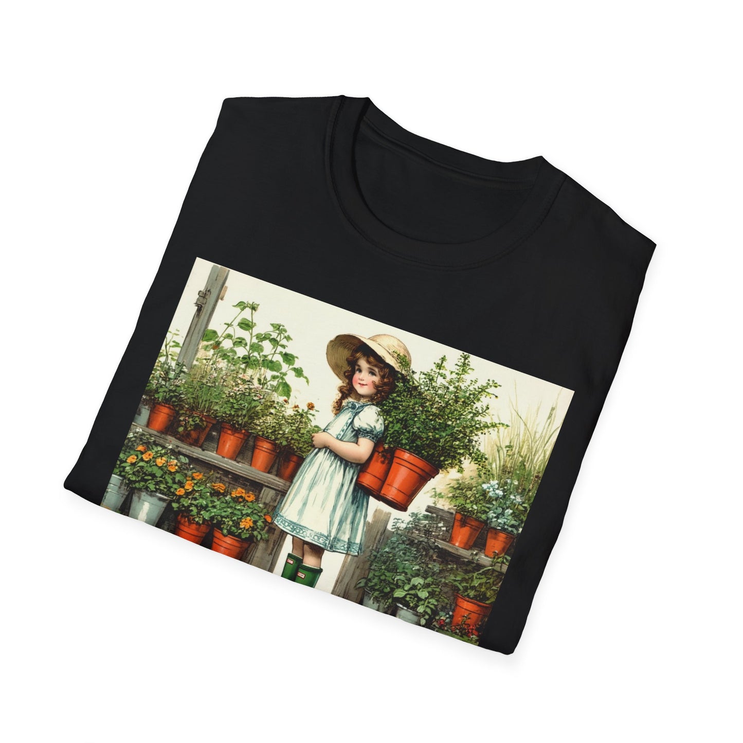 Vintage Garden T-Shirt, Rich in Plants Tee, Floral Apparel, Nature Lover Gift, Gardening Tee, Eco-Friendly Fashion