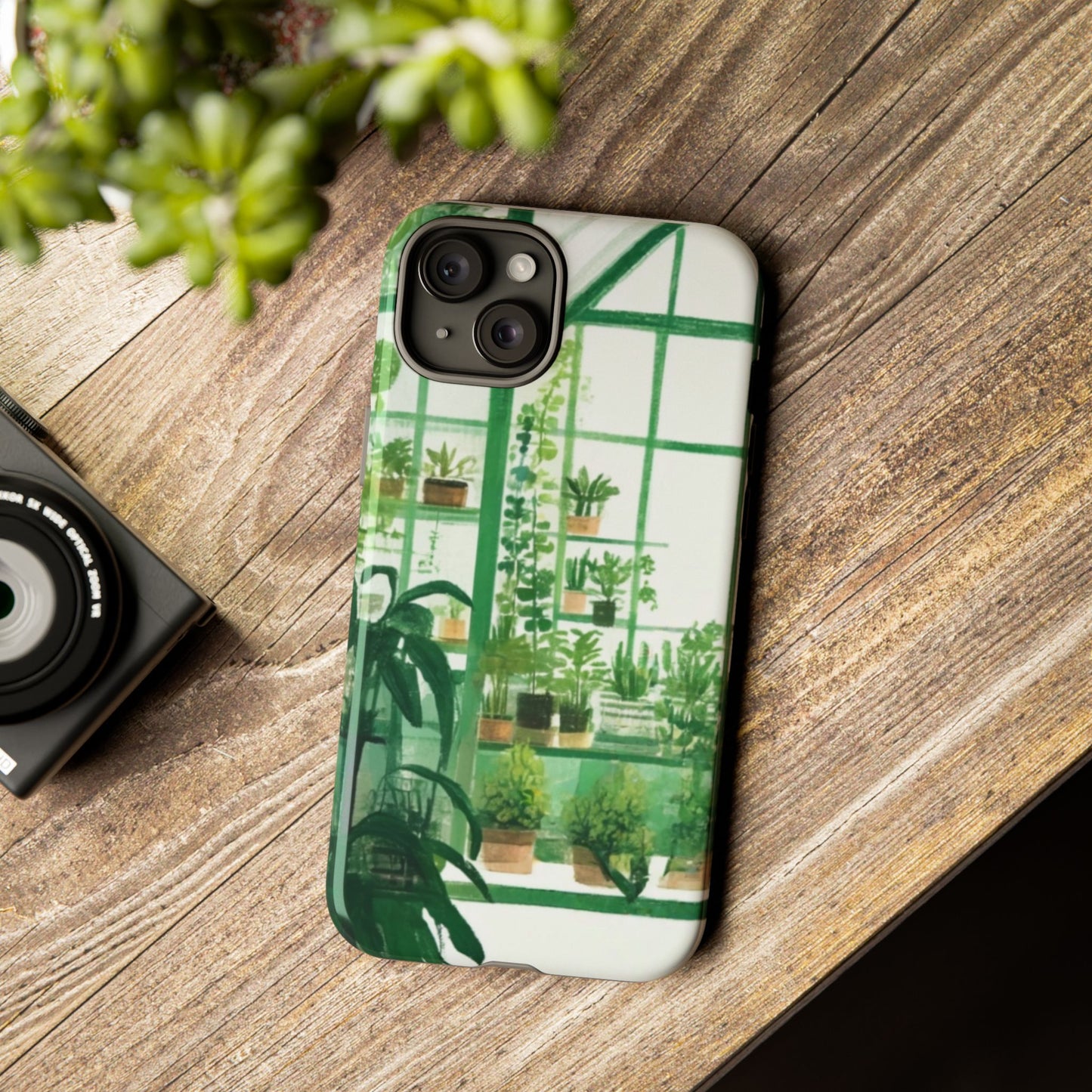 Greenhouse Phone Case - Tough Cases, Plant Lover Gift, Gardening Accessories, Eco-Friendly Tech, Nature-Inspired Design