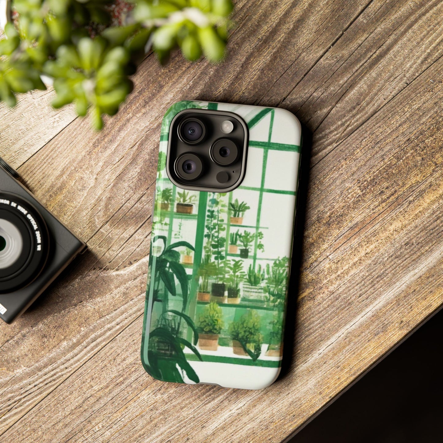 Greenhouse Phone Case - Tough Cases, Plant Lover Gift, Gardening Accessories, Eco-Friendly Tech, Nature-Inspired Design