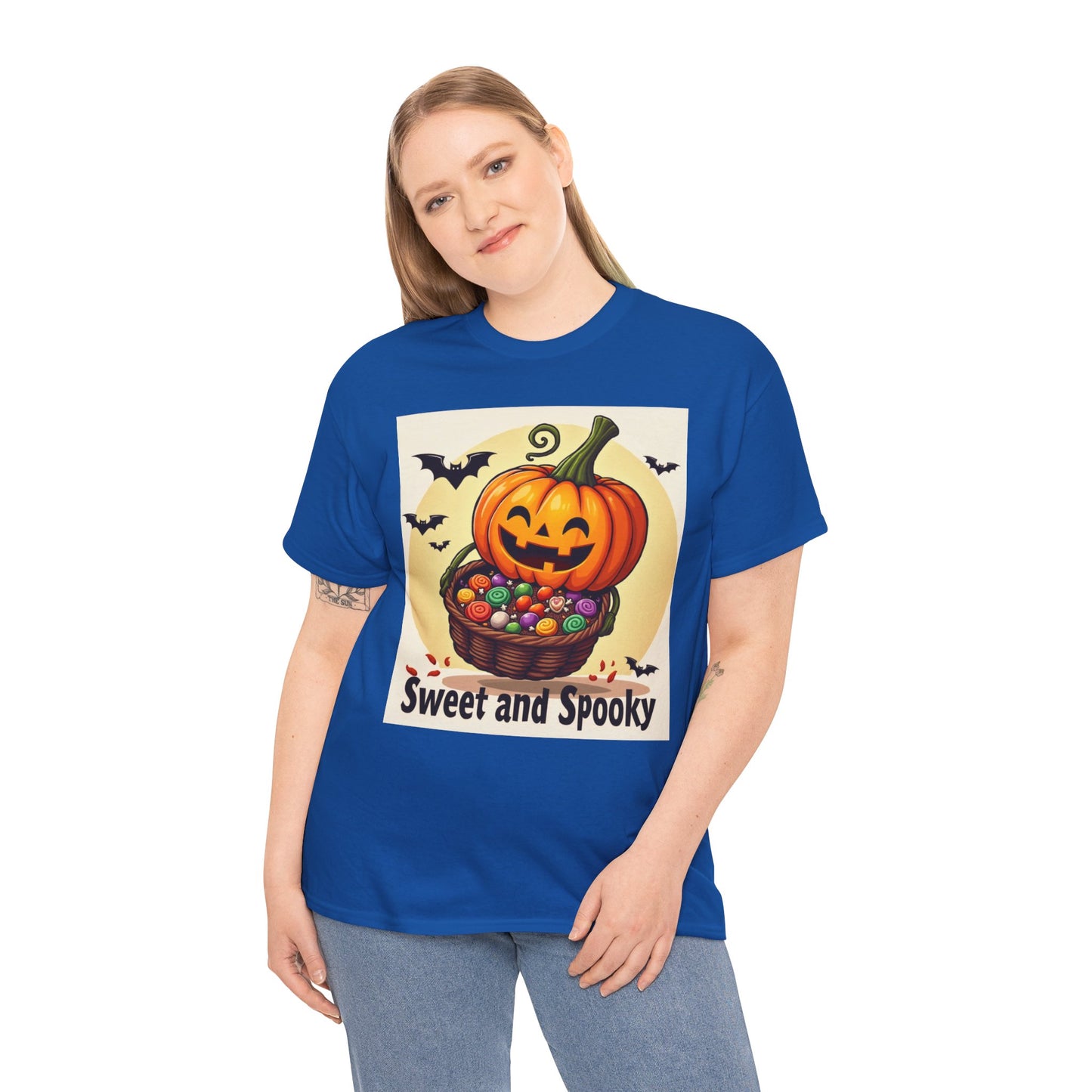 Sweet and Spooky Halloween Tee, Unisex Cotton Shirt for Fall, Pumpkin Lover's Gift, Trick or Treat Top, Halloween Party Wear