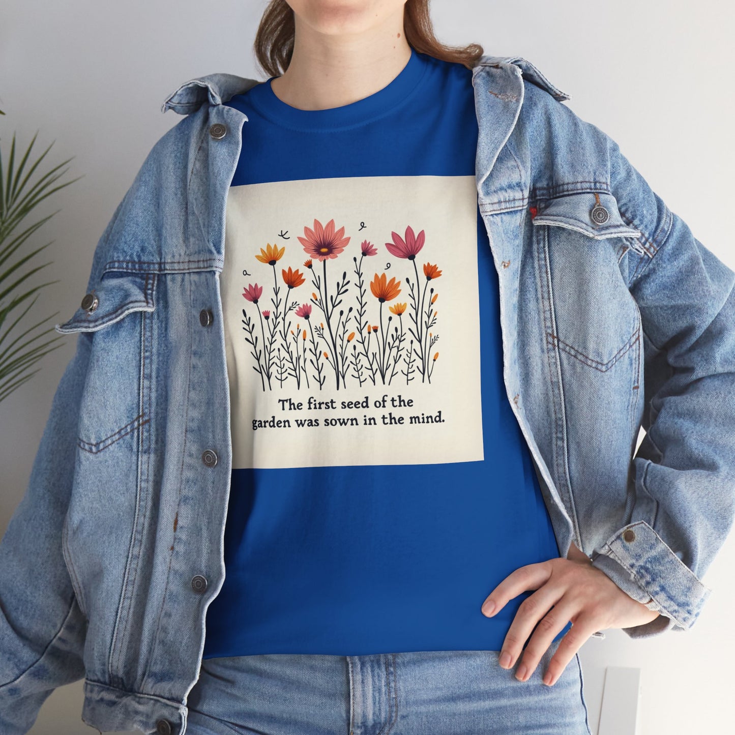 Floral Garden Inspiration Tee, Nature Lover Gift, Bohemian Style Shirt, Mindfulness Apparel, Spring Fashion, Unisex T-Shirt