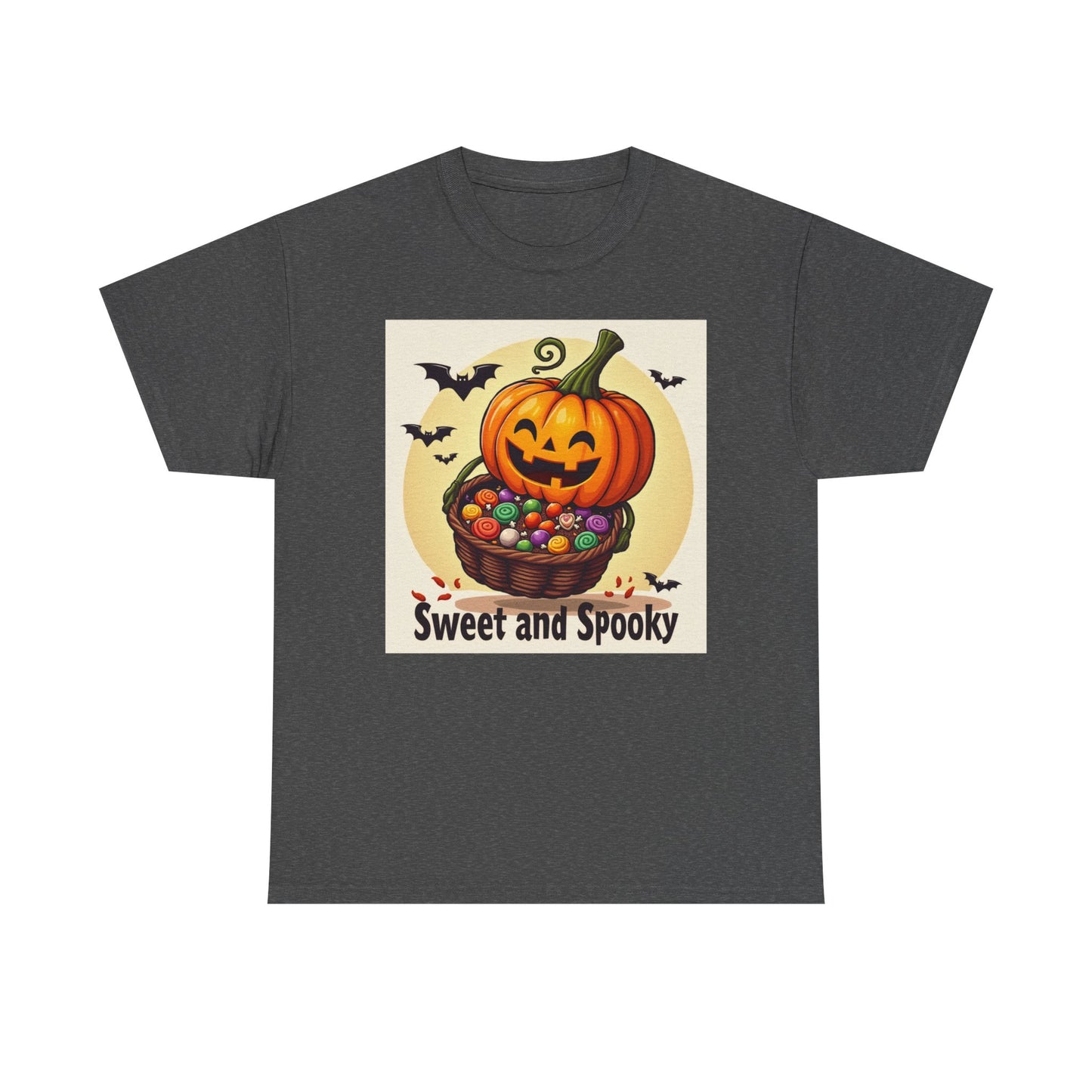 Novelty Tee Sweet and Spooky Pumpkin Tee - Perfect for Halloween, Fall Festivities, Family Gatherings, Casual Wear, Gifts
