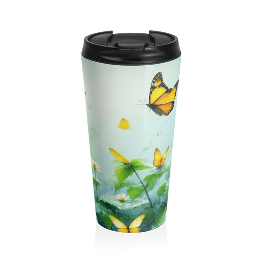 Colorful Butterfly Stainless Steel Travel Mug | Travel Cup for Eco-Friendly Coffee Lovers | Floral Designs for Gifts, Outdoor [...]
