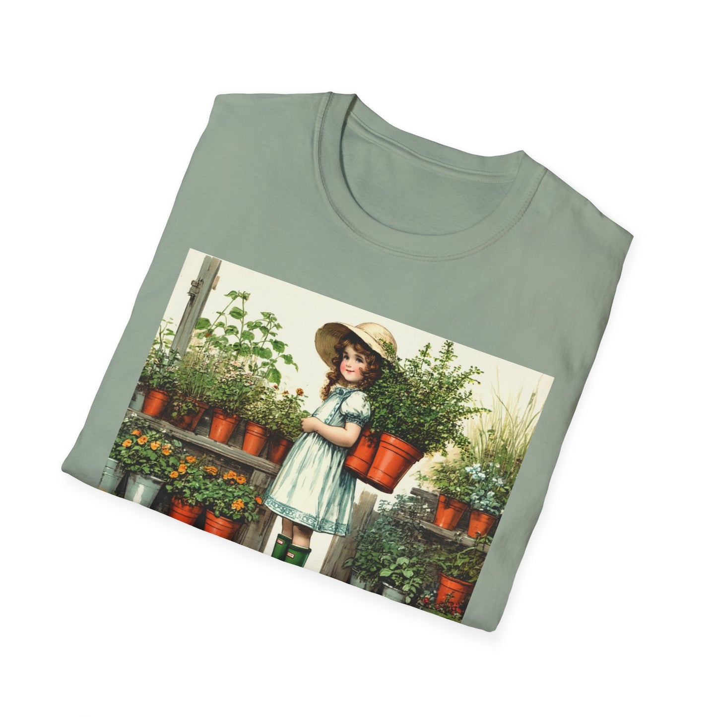 Vintage Garden T-Shirt, Rich in Plants Tee, Floral Apparel, Nature Lover Gift, Gardening Tee, Eco-Friendly Fashion