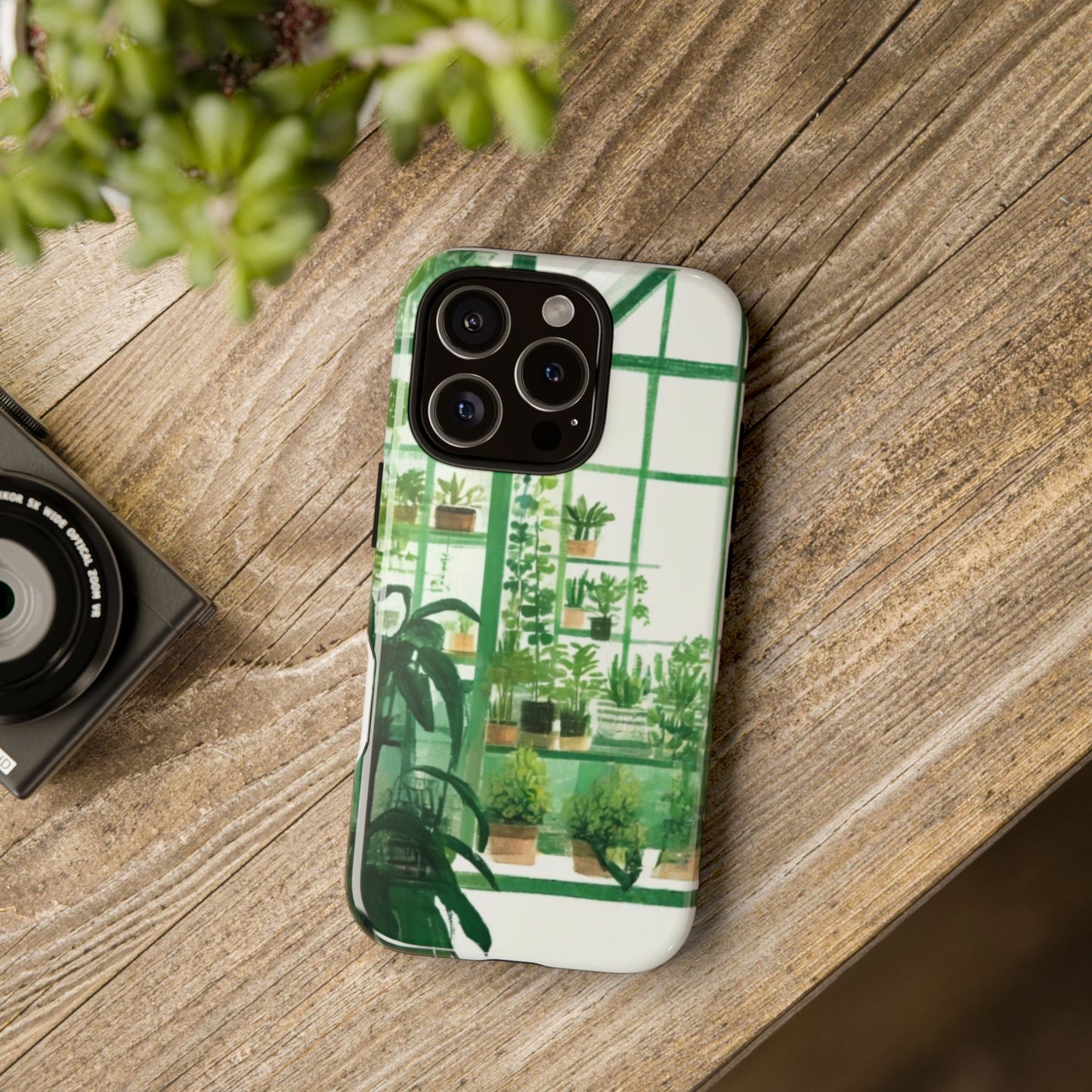 Greenhouse Phone Case - Tough Cases, Plant Lover Gift, Gardening Accessories, Eco-Friendly Tech, Nature-Inspired Design