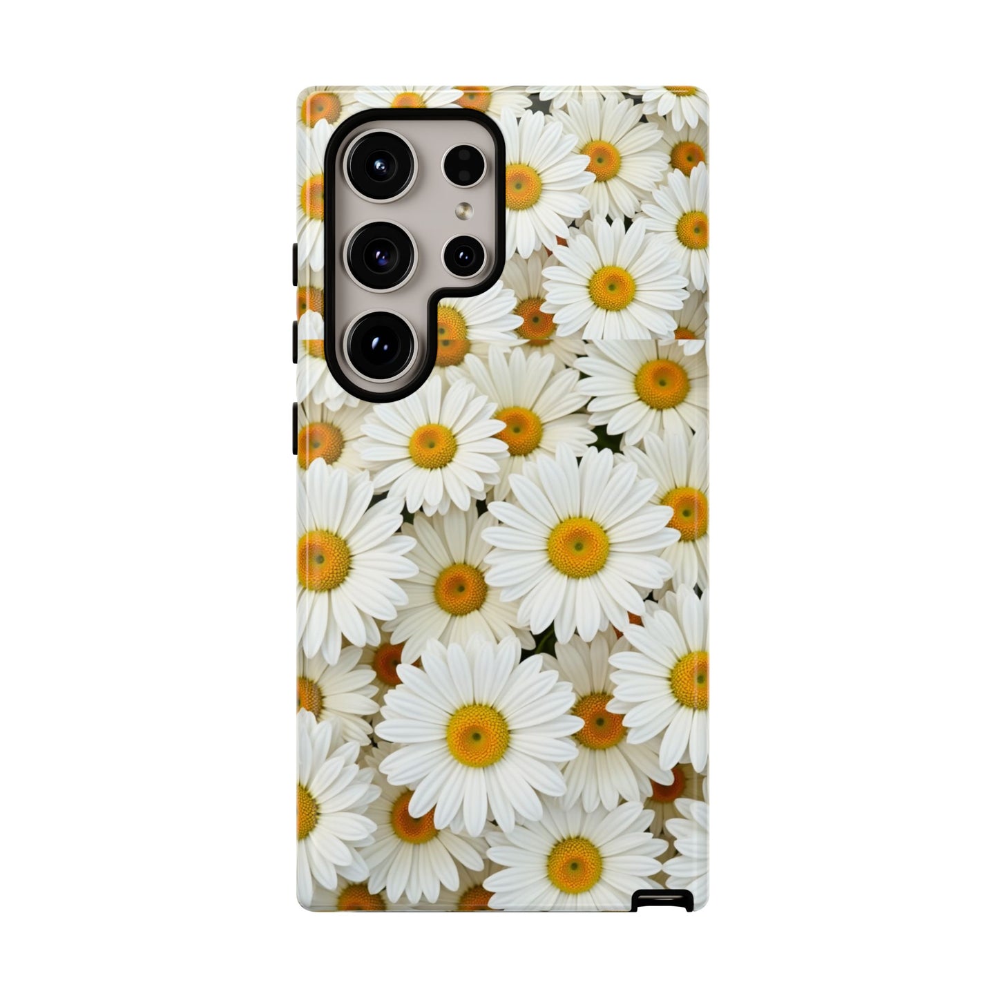 Floral Phone Case, Tough Cases, Daisy Pattern, Nature Lover Gift, Spring Accessory, Stylish Protection