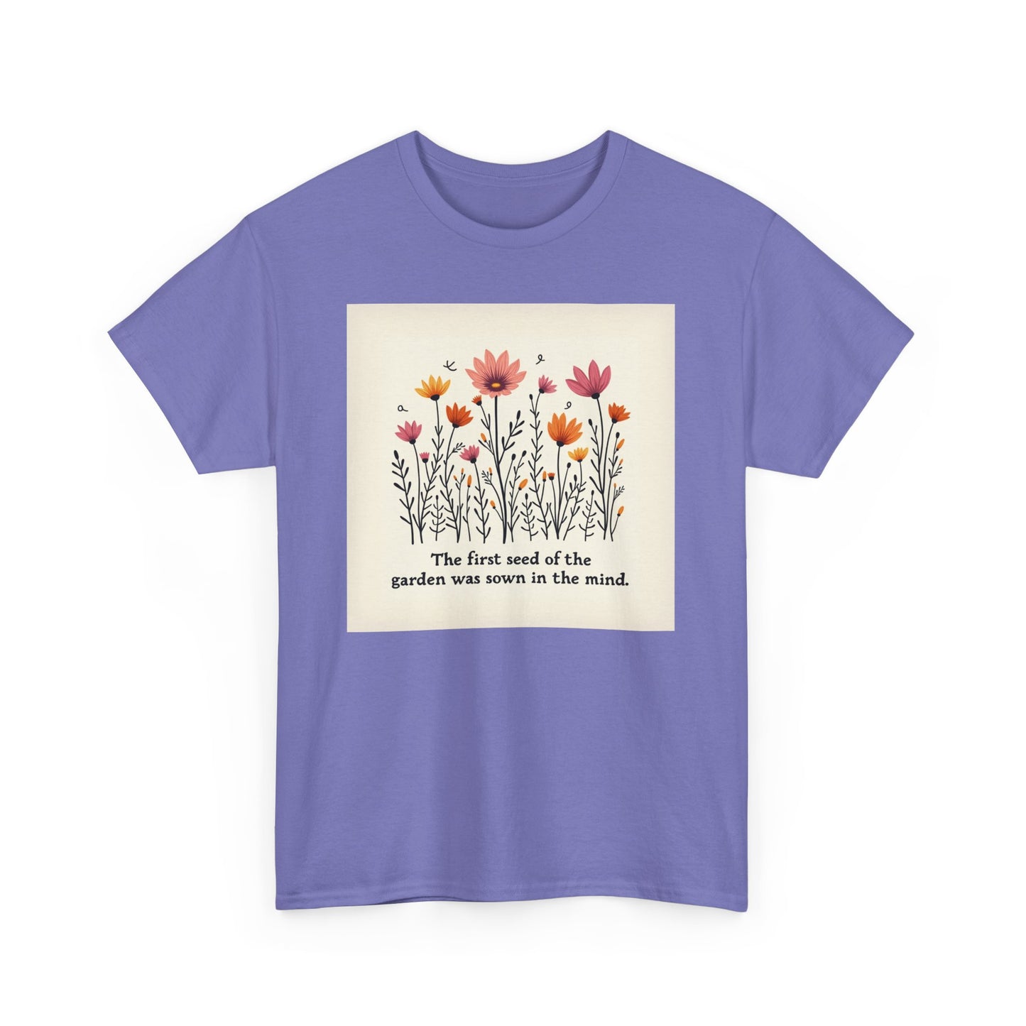 Floral Garden Inspiration Tee, Nature Lover Gift, Bohemian Style Shirt, Mindfulness Apparel, Spring Fashion, Unisex T-Shirt