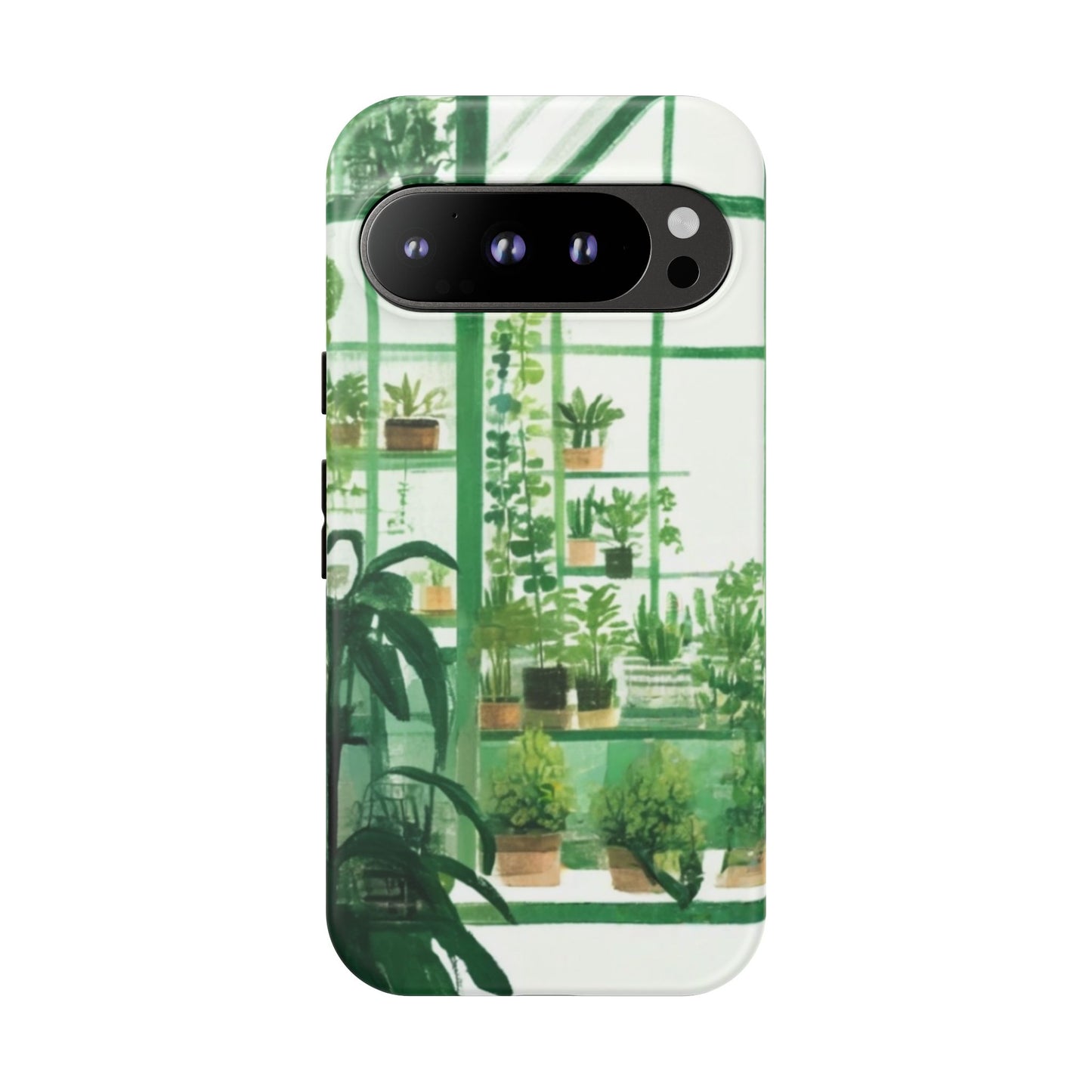 Greenhouse Phone Case - Tough Cases, Plant Lover Gift, Gardening Accessories, Eco-Friendly Tech, Nature-Inspired Design