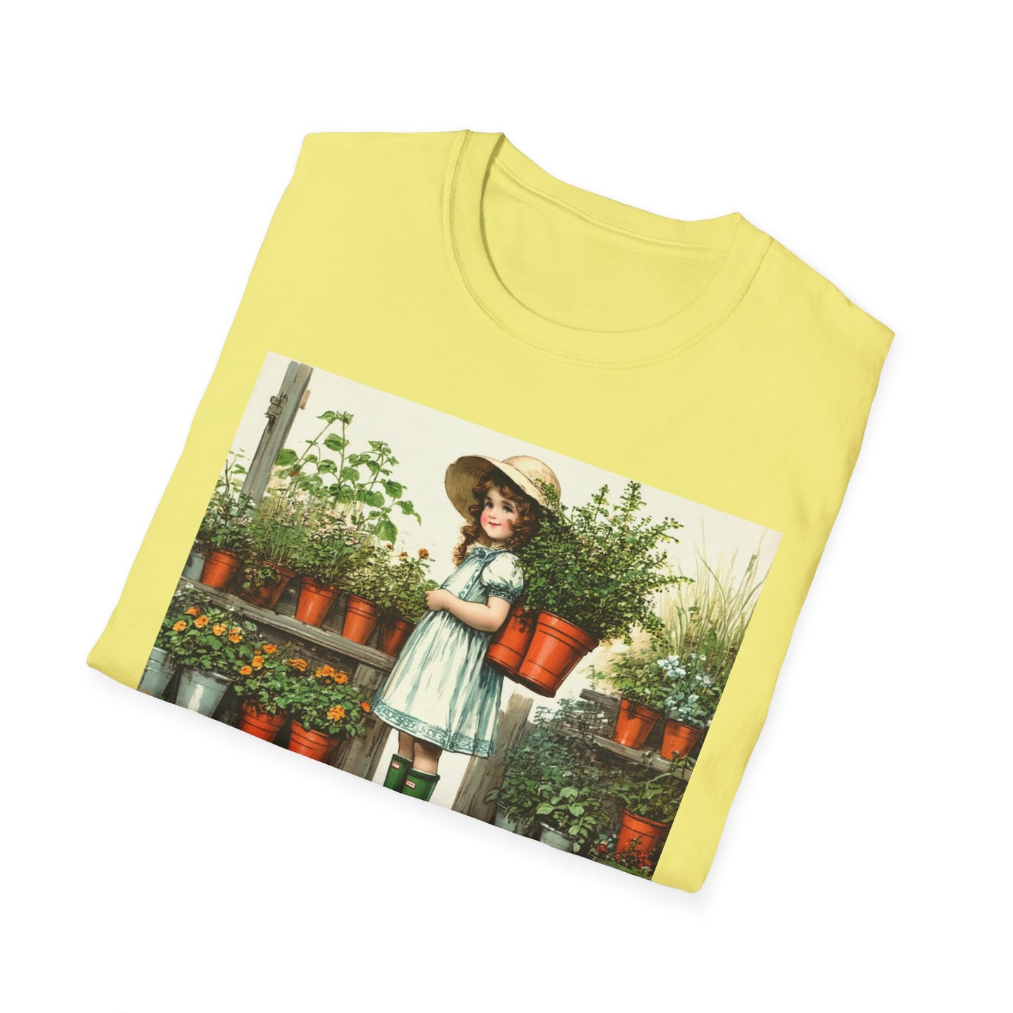 Vintage Garden T-Shirt, Rich in Plants Tee, Floral Apparel, Nature Lover Gift, Gardening Tee, Eco-Friendly Fashion