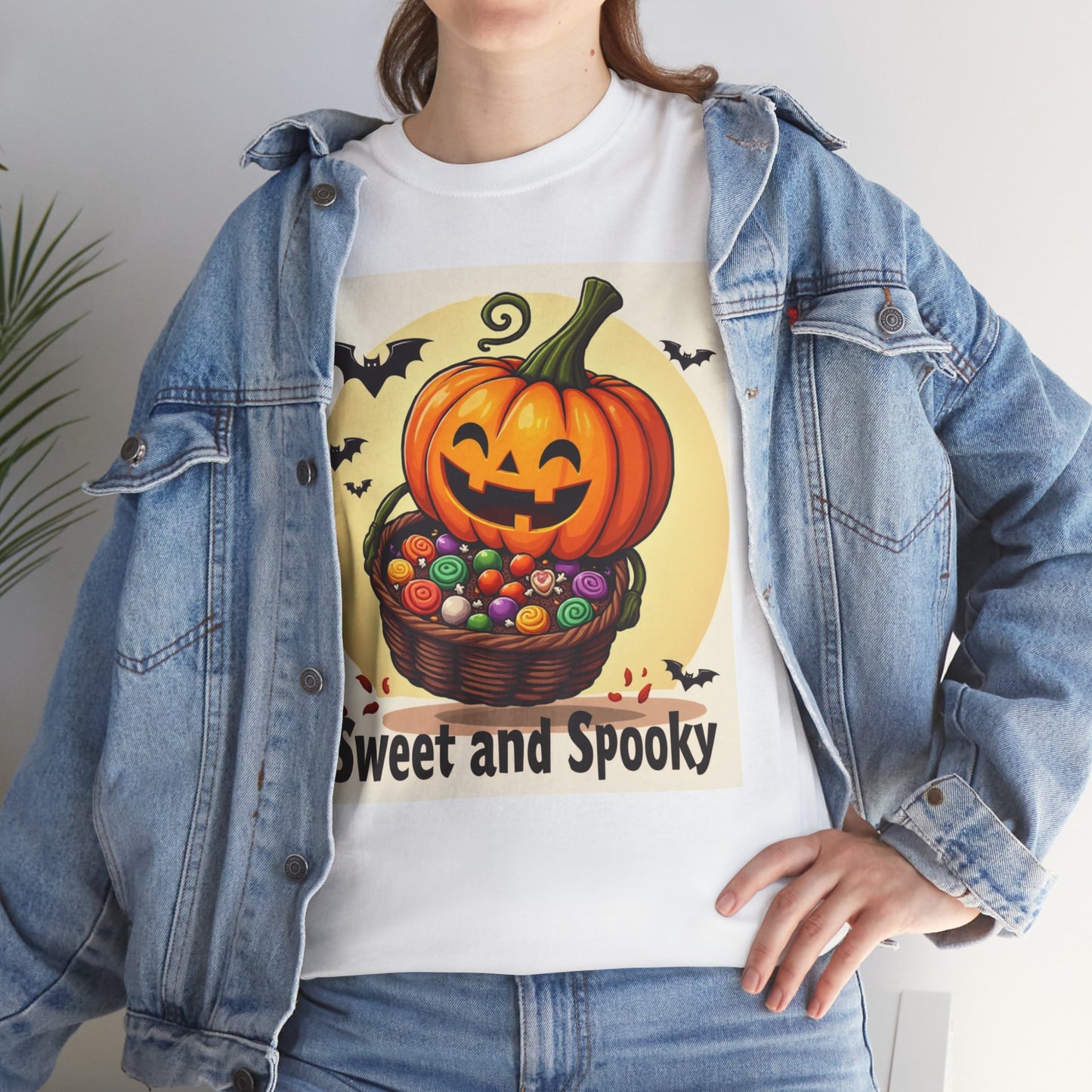 Sweet and Spooky Halloween Tee, Unisex Cotton Shirt for Fall, Pumpkin Lover's Gift, Trick or Treat Top, Halloween Party Wear